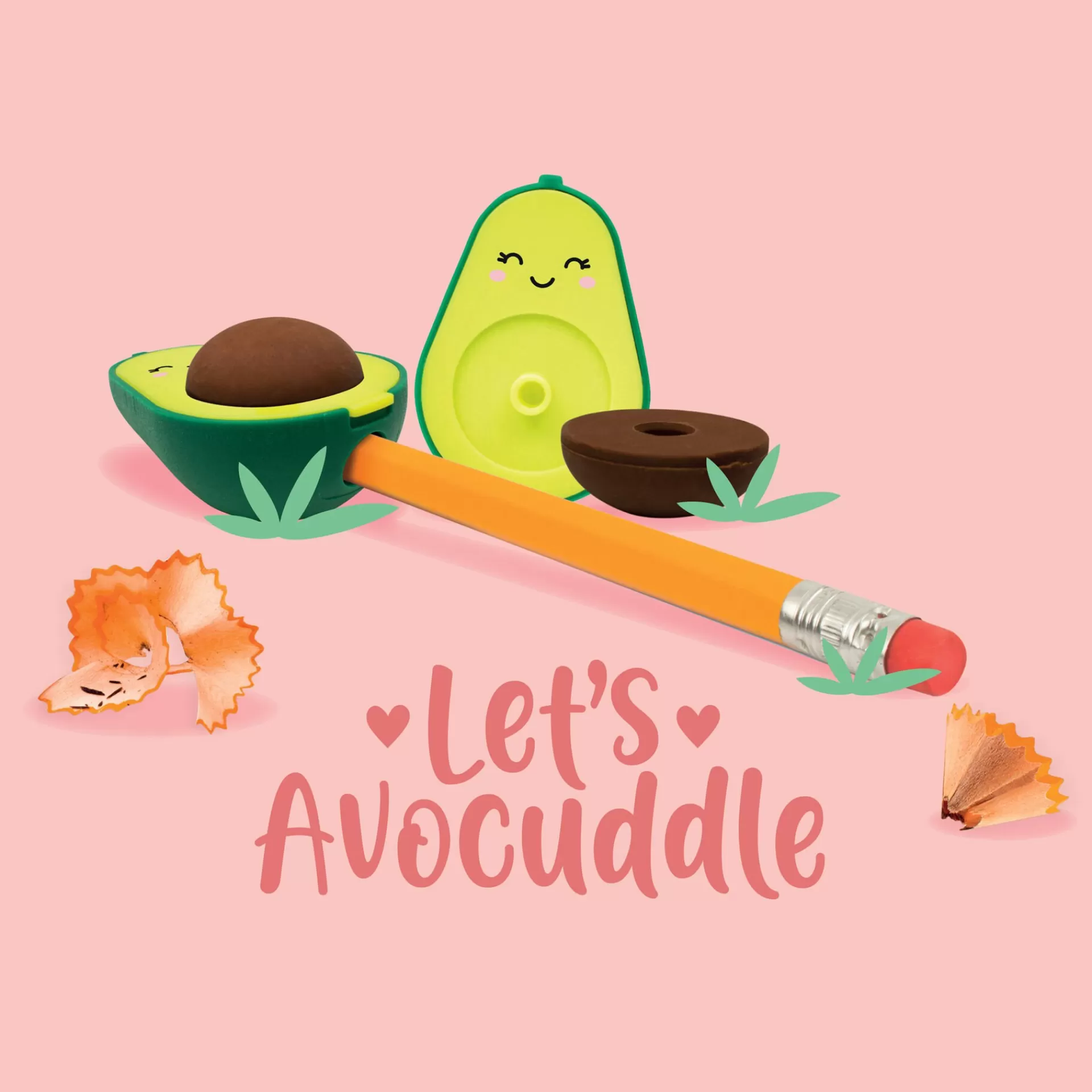Legami Milano Spitzer | Radiergummis Und Korrekturroller^Anspitzer mit Radiergummi - Let's Avocuddle