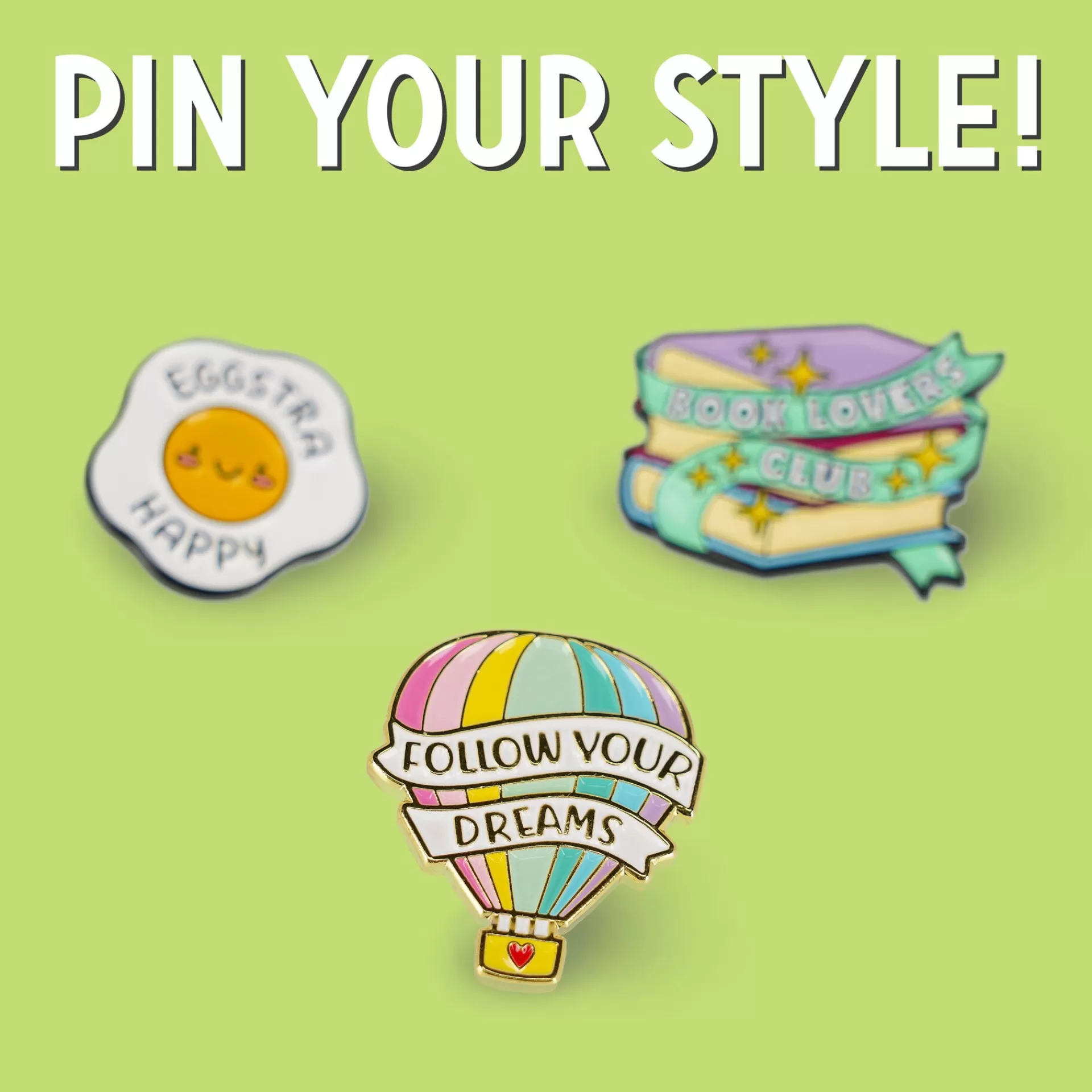 Legami Milano Broschen^Anstecknadel aus emailliertem Metall - Pin Your Style!