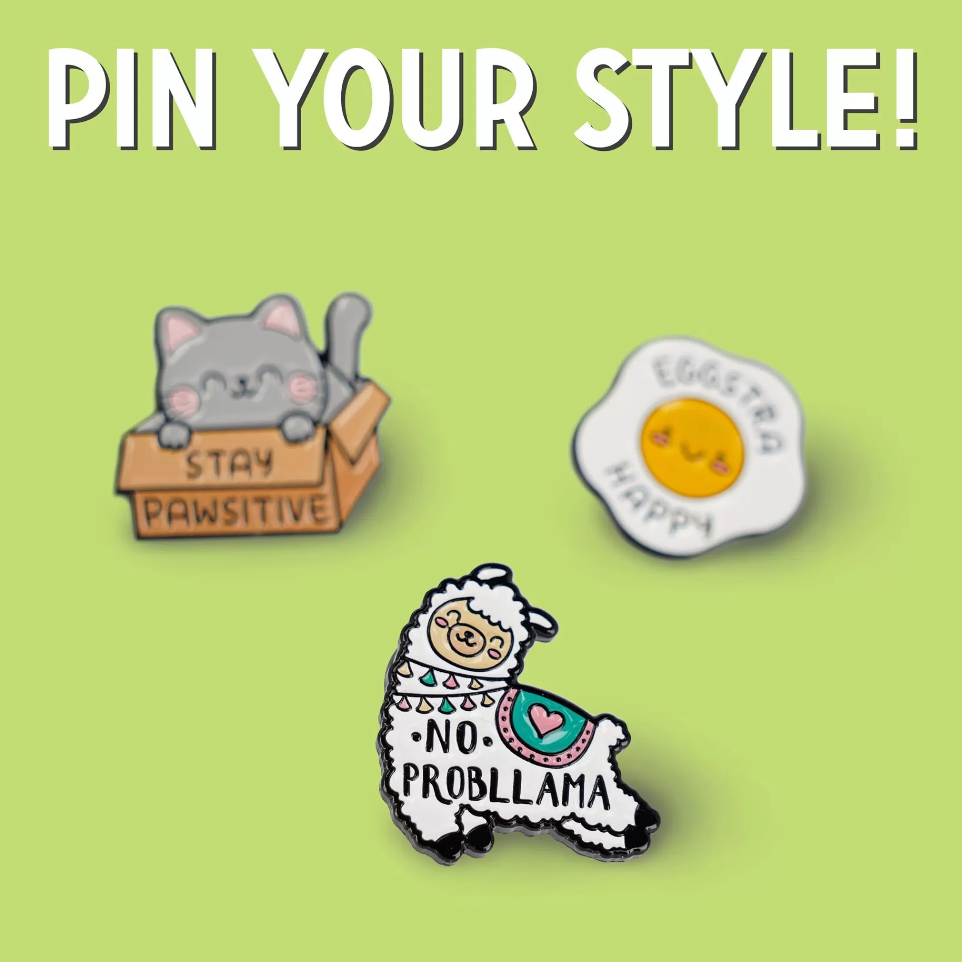 Legami Milano Broschen^Anstecknadel aus emailliertem Metall - Pin Your Style!