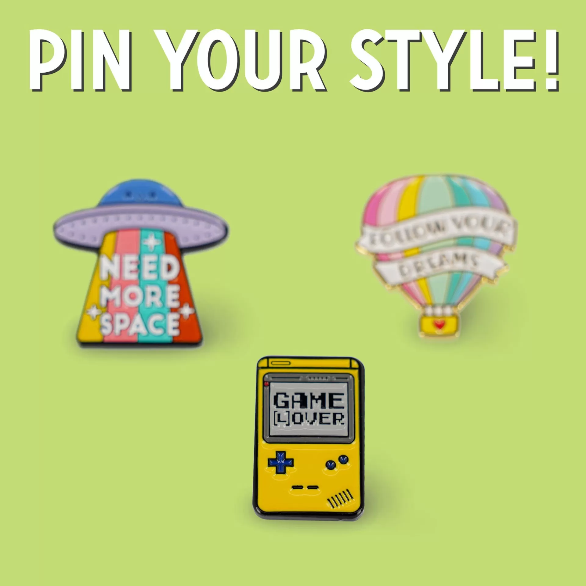 Legami Milano Broschen^Anstecknadel aus emailliertem Metall - Pin Your Style!