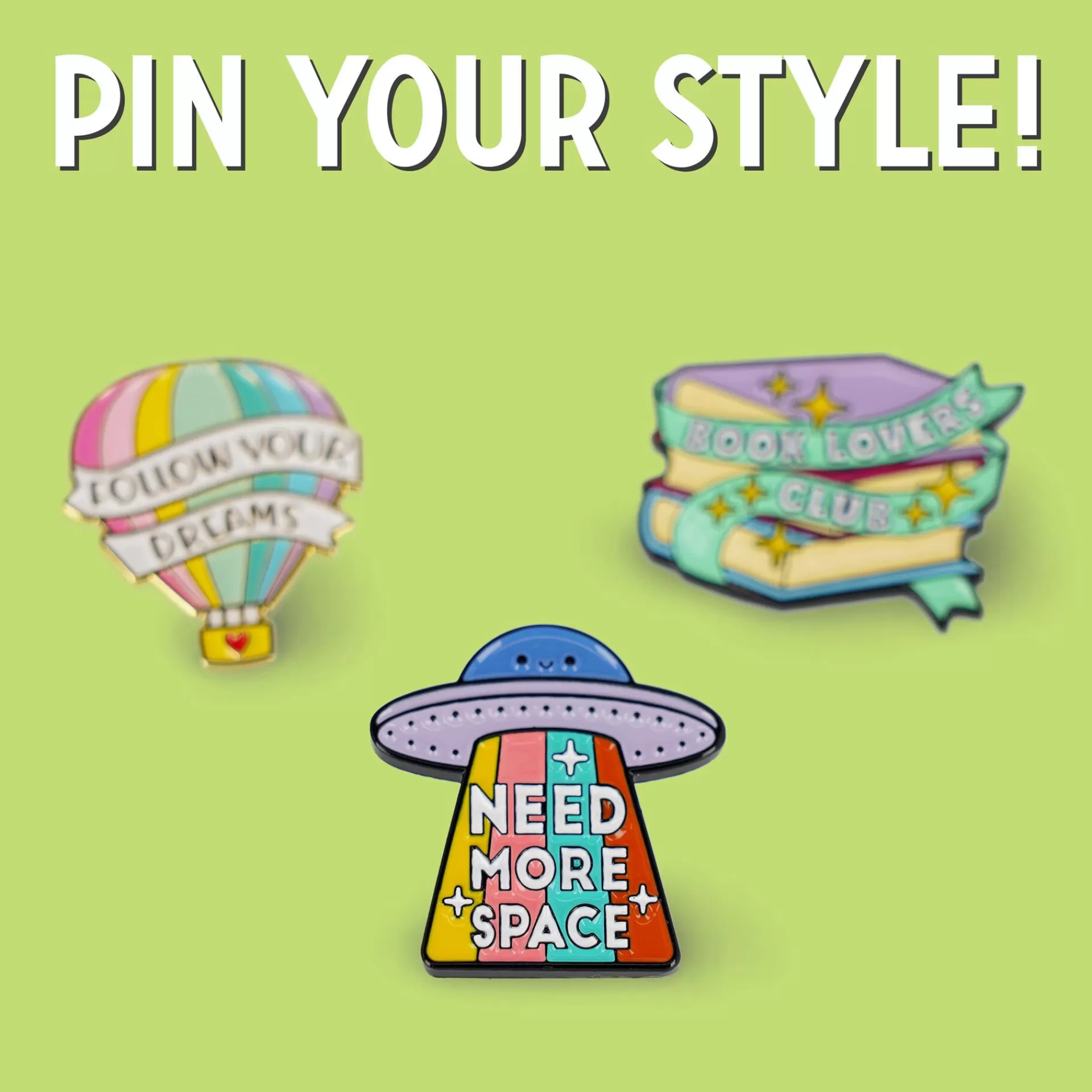 Legami Milano Broschen^Anstecknadel aus emailliertem Metall - Pin Your Style!