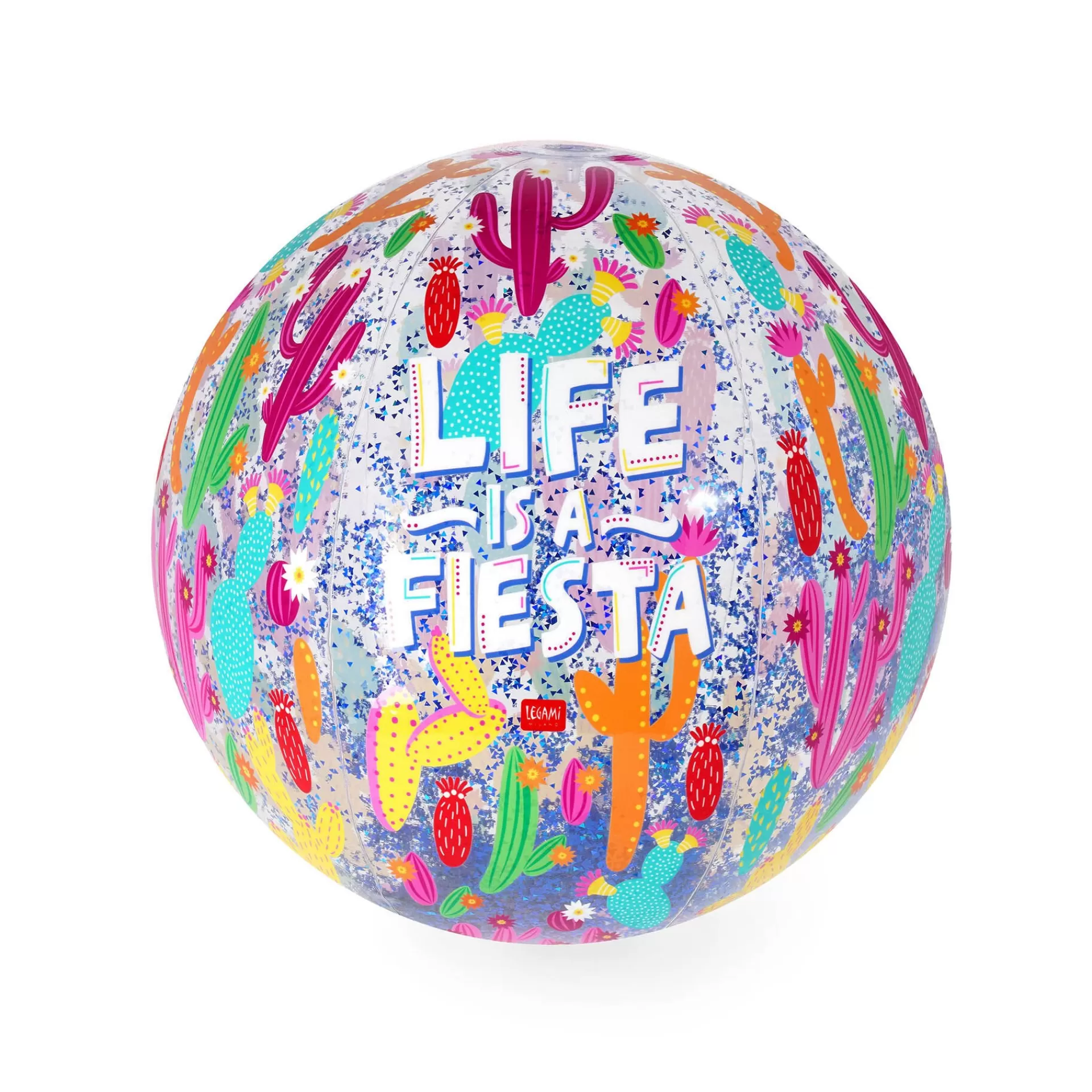 Legami Milano Spiele Am Strand | Schlauchboote^Aufblasbarer Strandball - Glitter Beach Ball