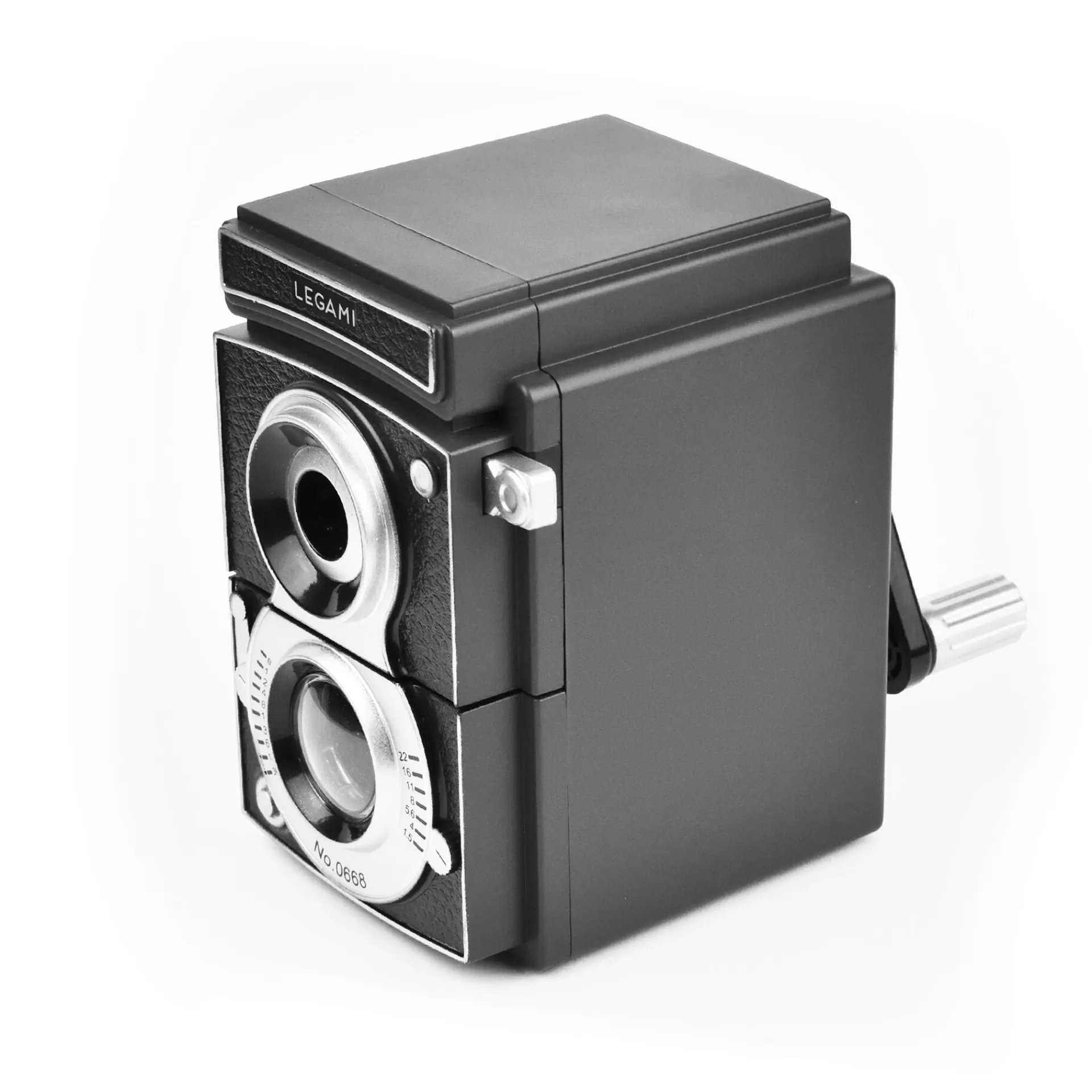 Legami Milano Spitzer^Bleistiftspitzer mit Kurbel - Camera