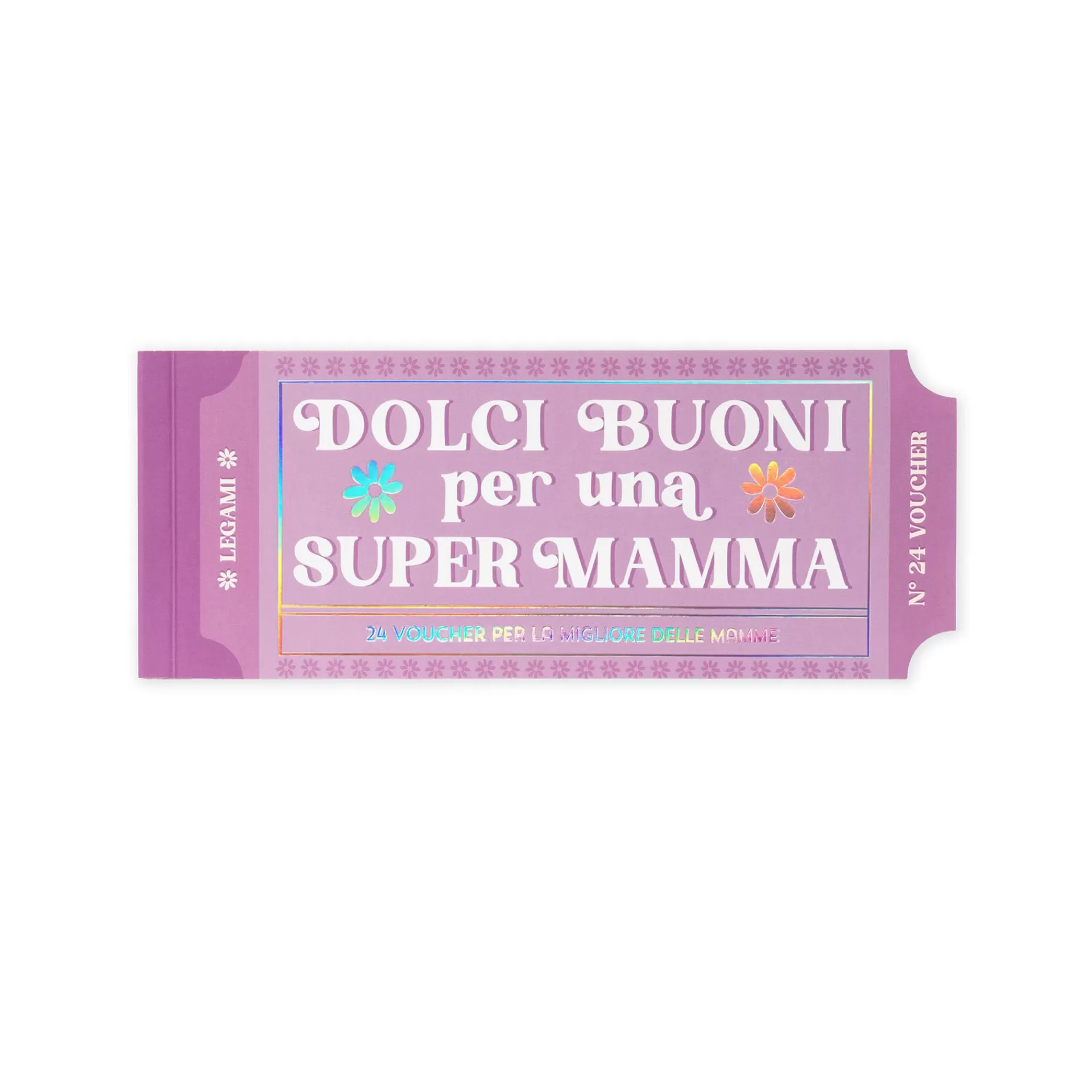 Legami Milano Spiele^Block mit 24 Gutscheinen für Mama - Italienisch