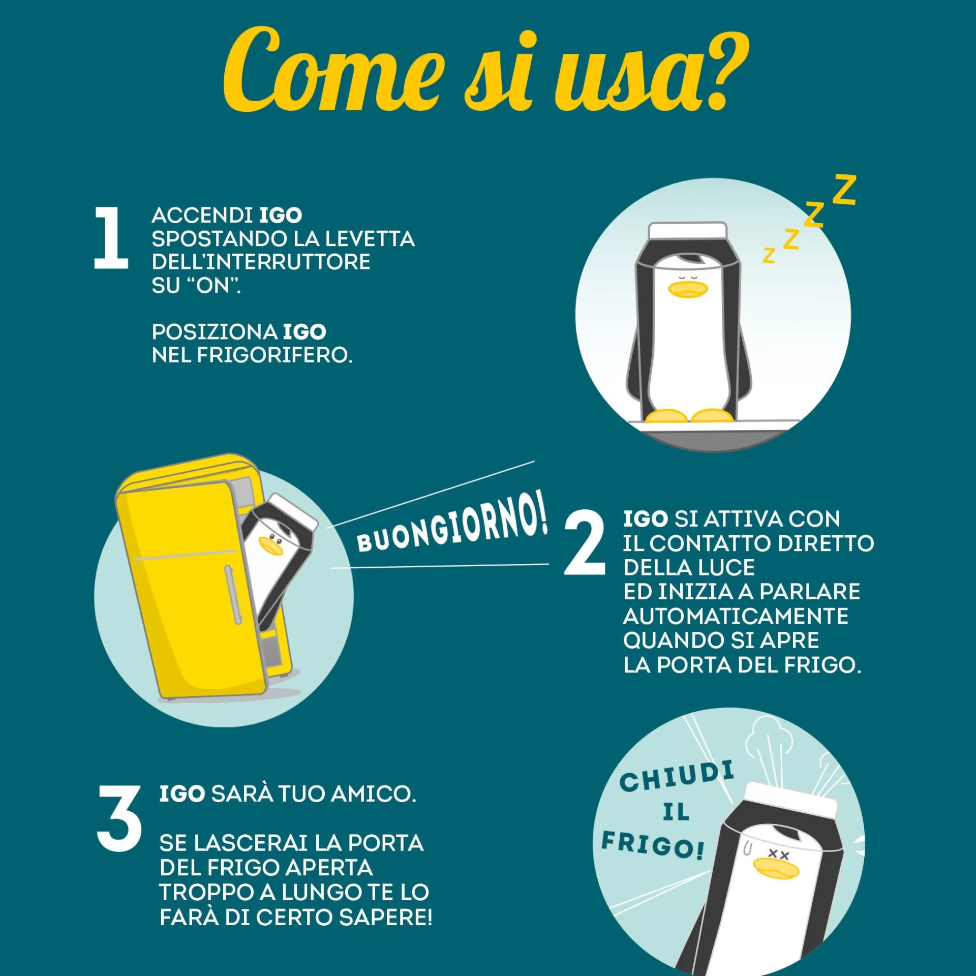Legami Milano Weitere Küchen-Accessoires^Der sprechende Pinguin - Igo