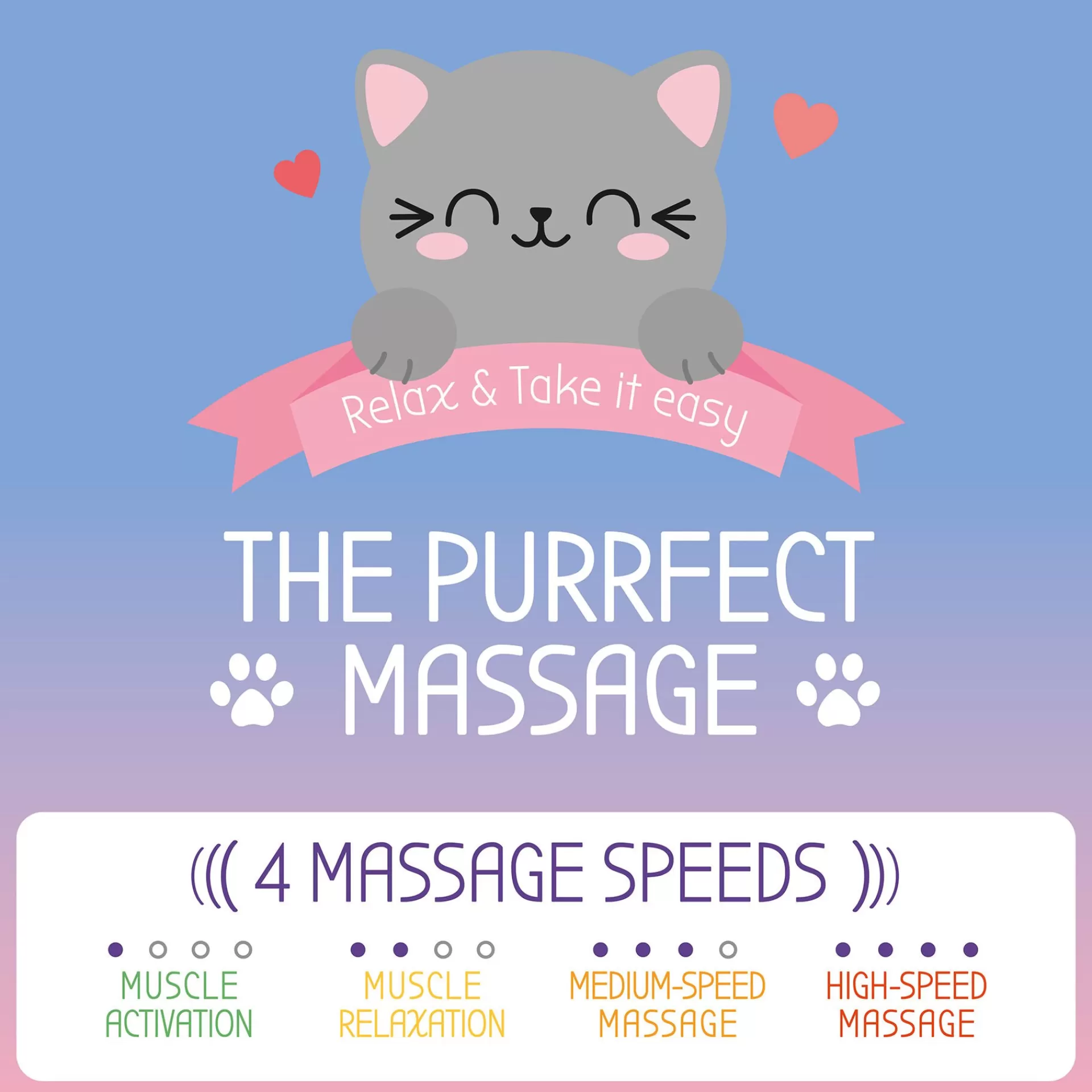Legami Milano Relax | Gesicht Und Körper^Elektrisches Mini-Massagegerät - The Purrfect Massage