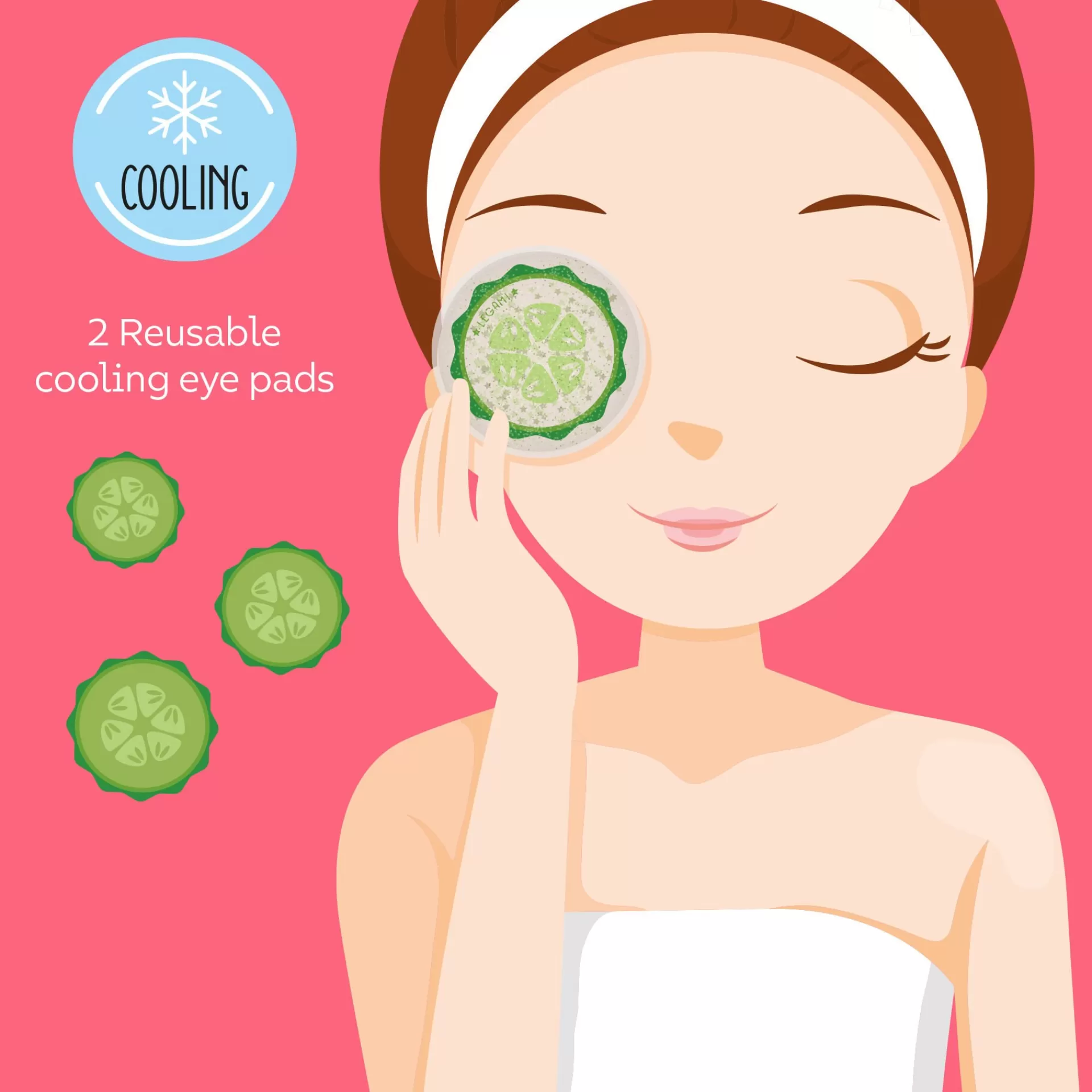 Legami Milano Beauty-Accessoires^Erfrischende Augenpads - Chill Out