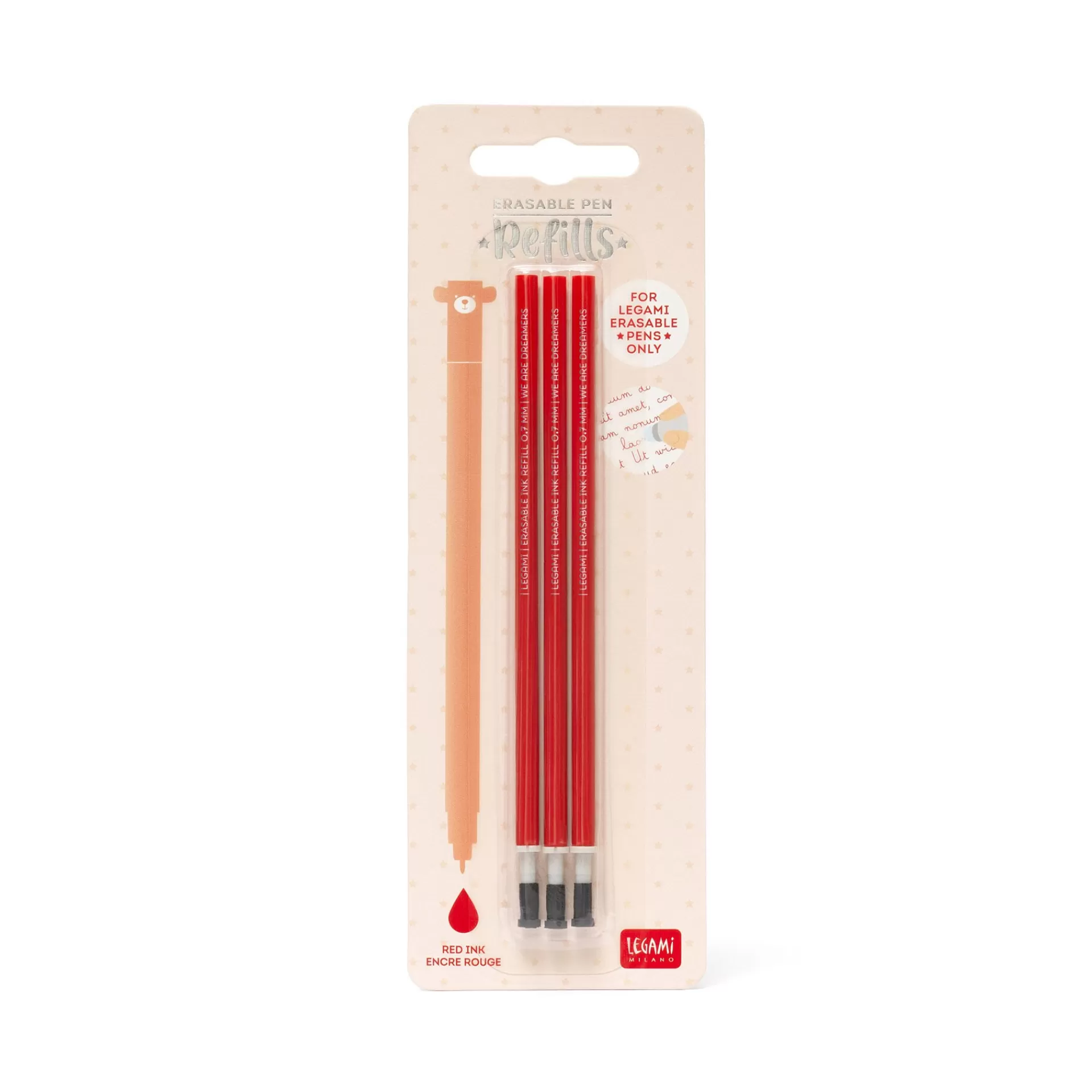 Legami Milano Erasables Stifte Nachfüllminen^Ersatzmine für löschbaren Gelstift - Erasable Pen