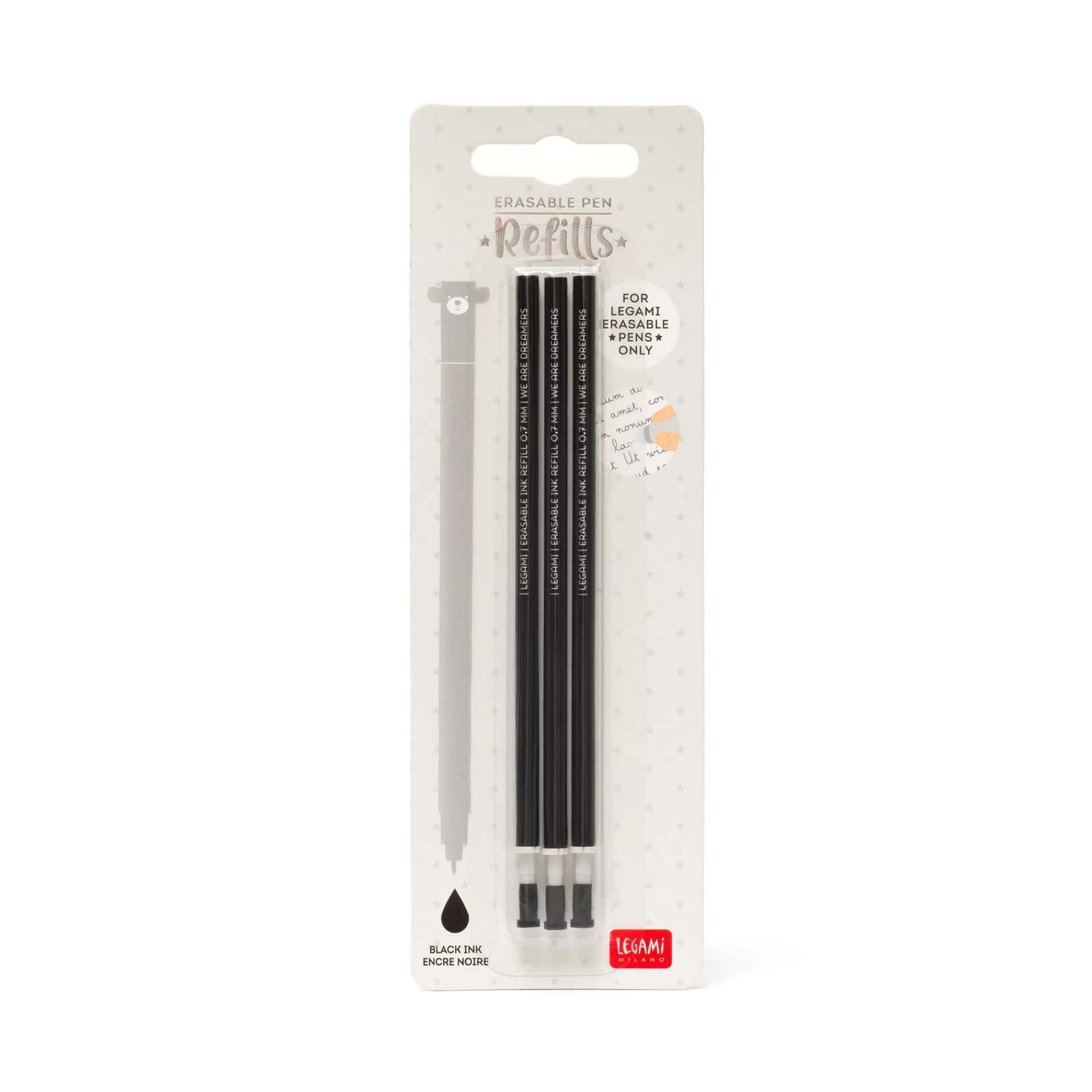 Legami Milano Erasables Stifte Nachfüllminen^Ersatzmine für löschbaren Gelstift - Erasable Pen