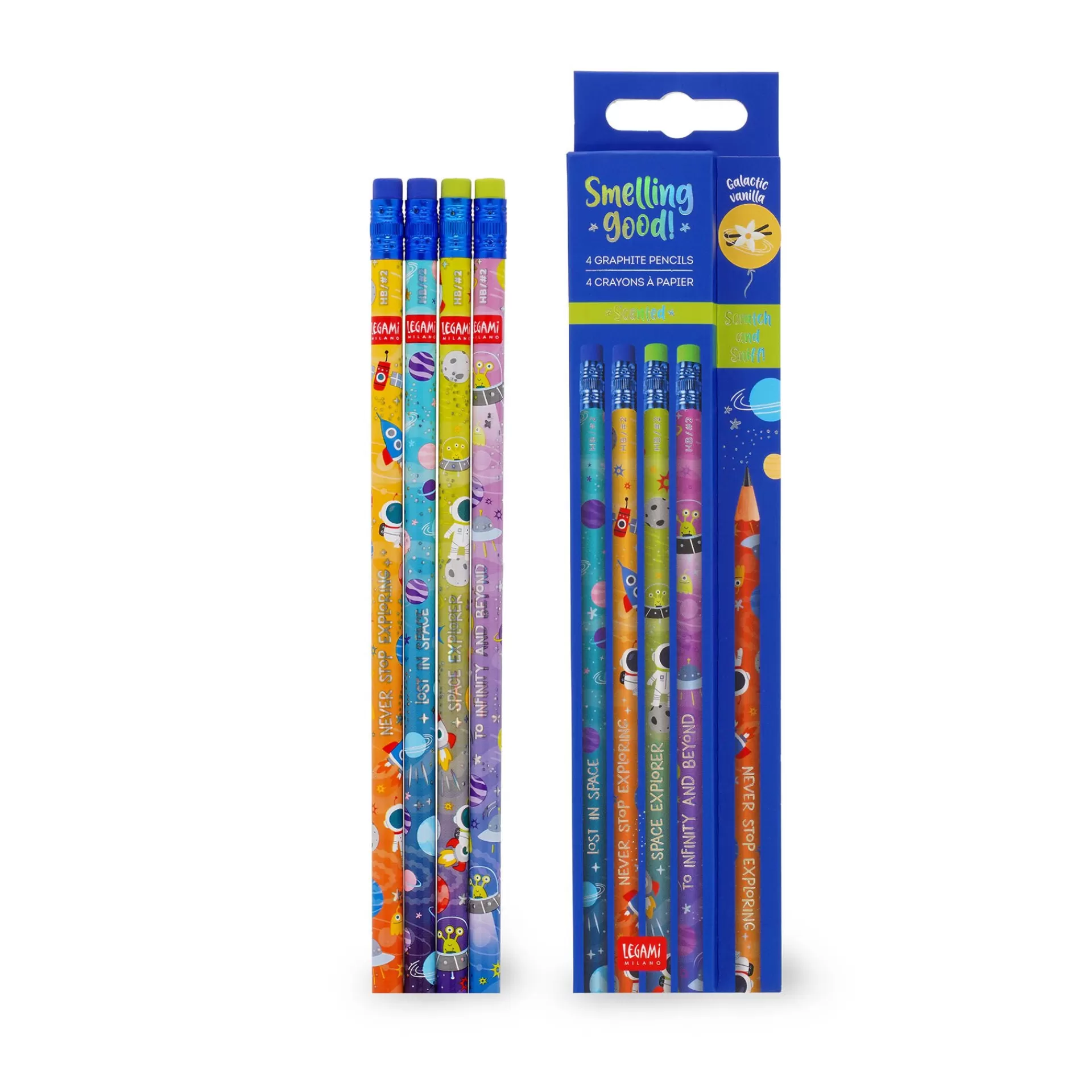 Legami Milano Bleistifte Und Buntstifte^4er-Set duftende HB-Bleistifte - Smelling Good!