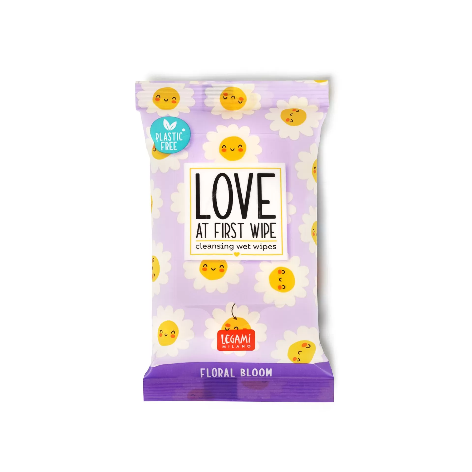 Legami Milano Gesicht Und Körper^10 feuchte Reinigungstücher für Hände und Gesicht - Love At First Wipe