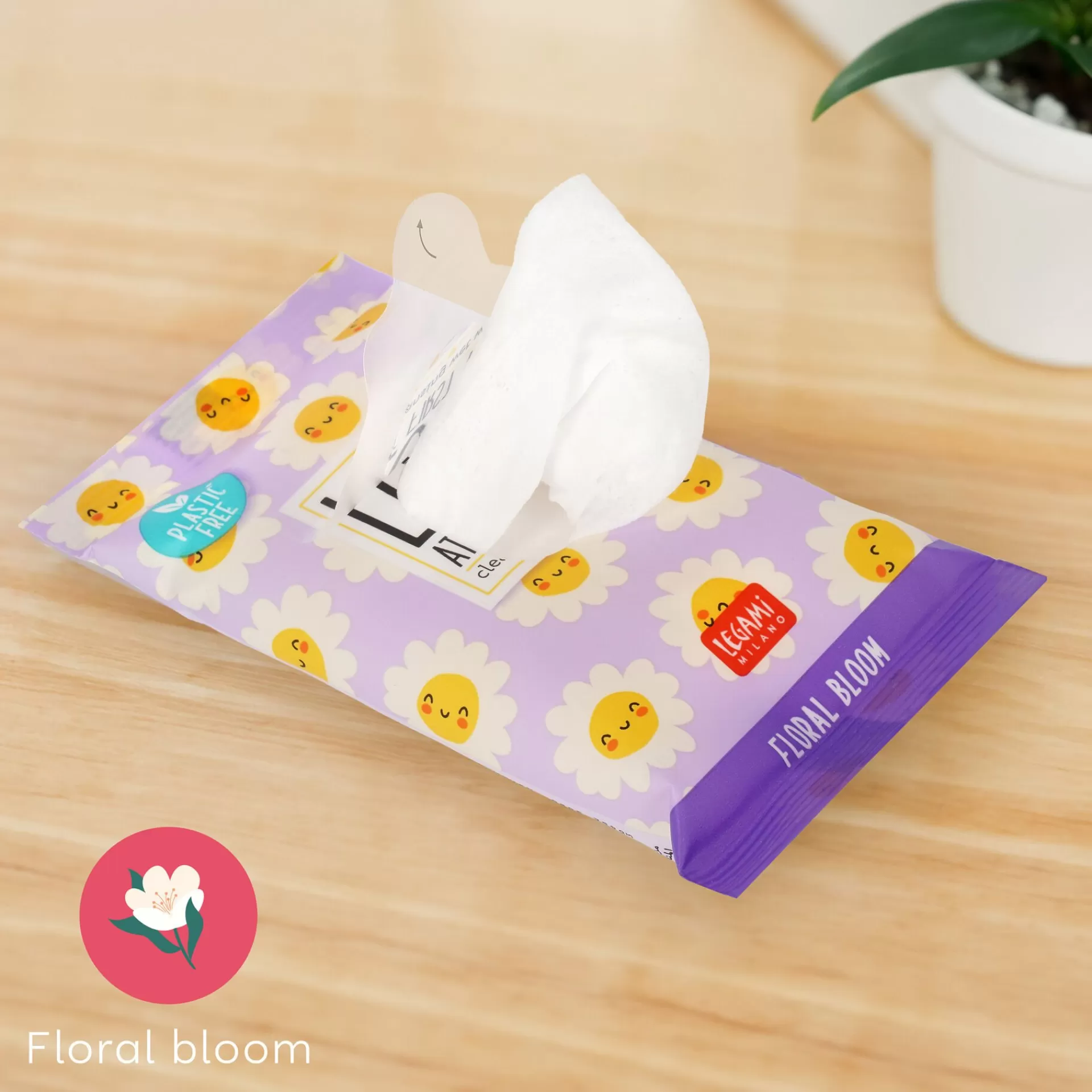 Legami Milano Gesicht Und Körper^10 feuchte Reinigungstücher für Hände und Gesicht - Love At First Wipe