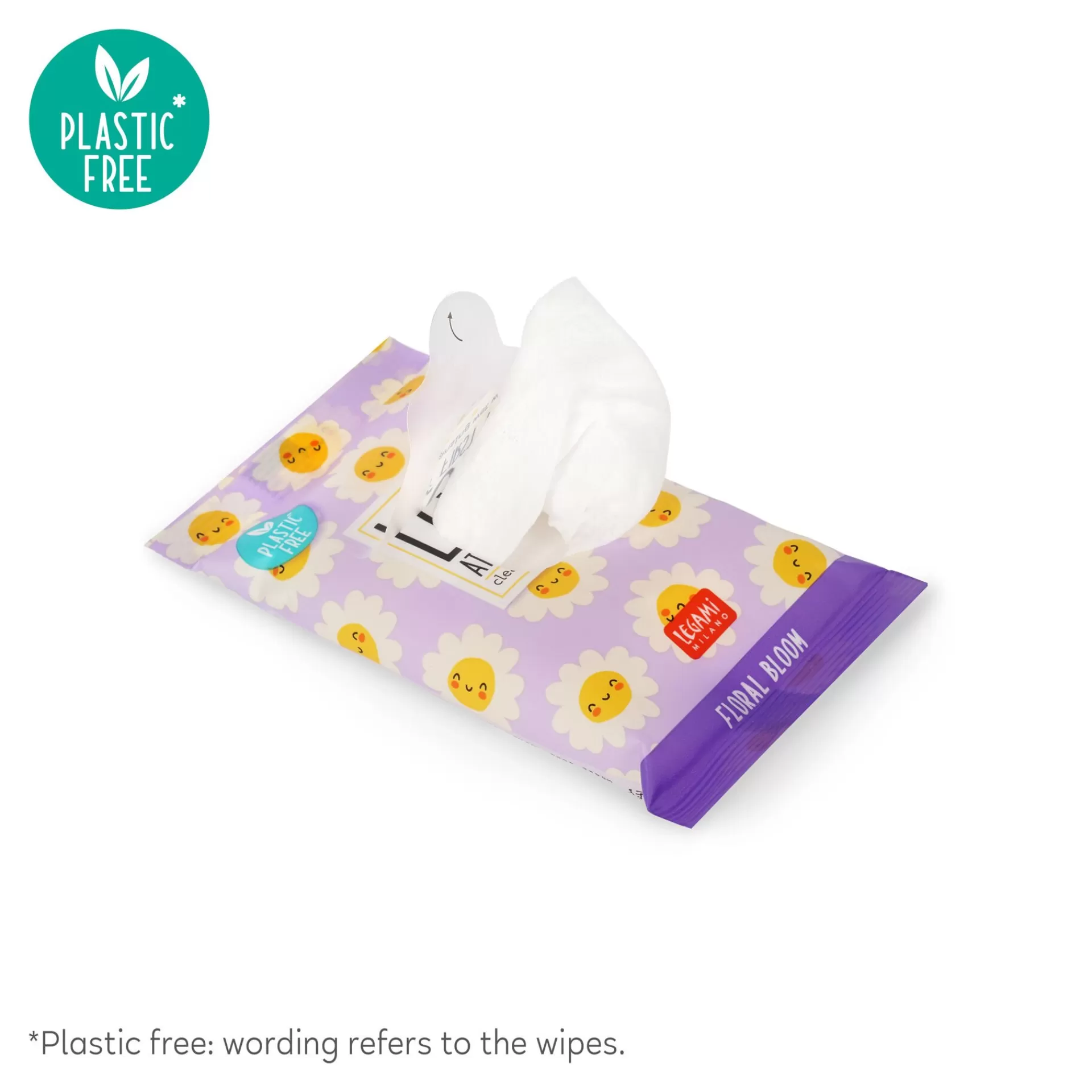 Legami Milano Gesicht Und Körper^10 feuchte Reinigungstücher für Hände und Gesicht - Love At First Wipe