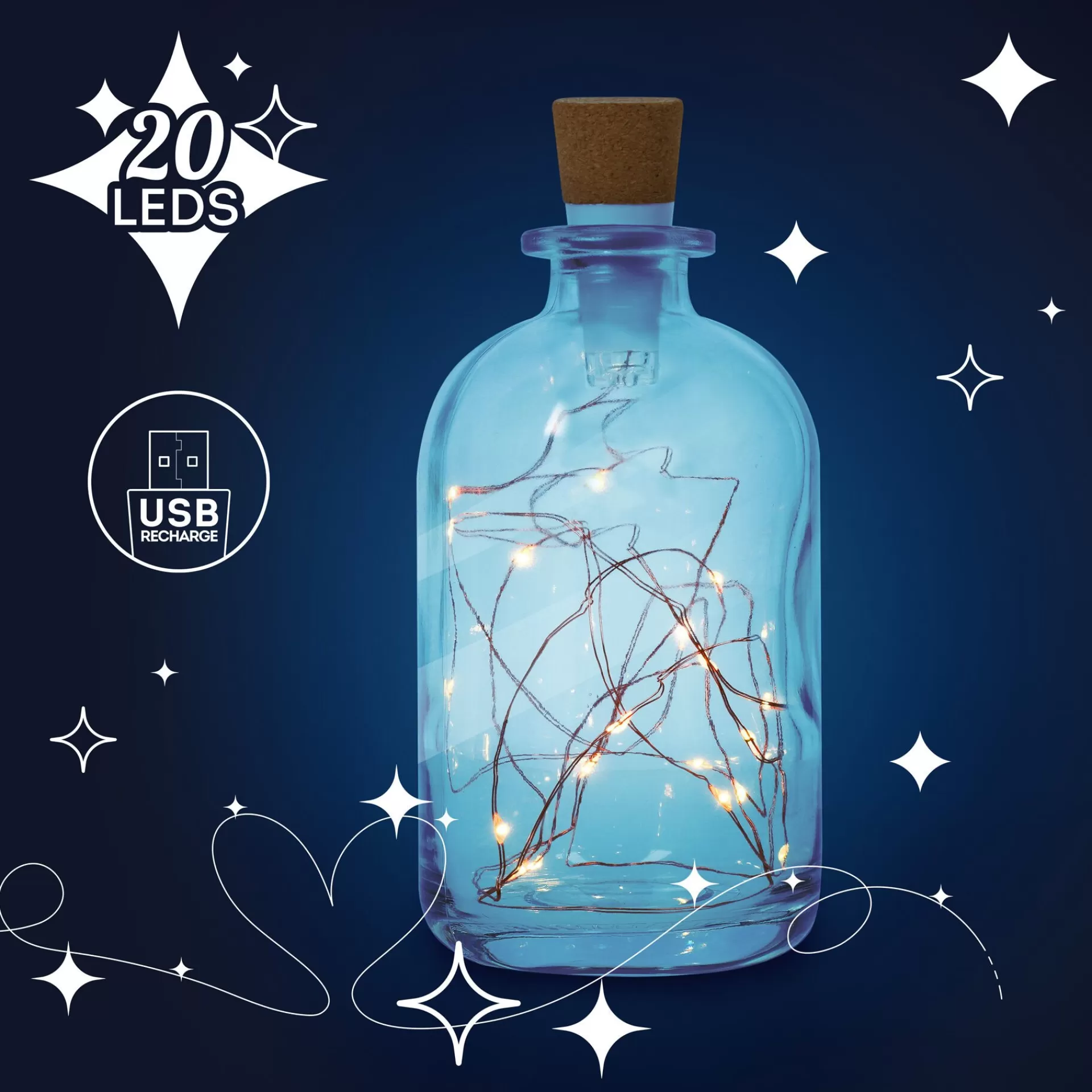 Legami Milano Deko-Leuchten^Flaschen-Lichterkette - Bottle Lights