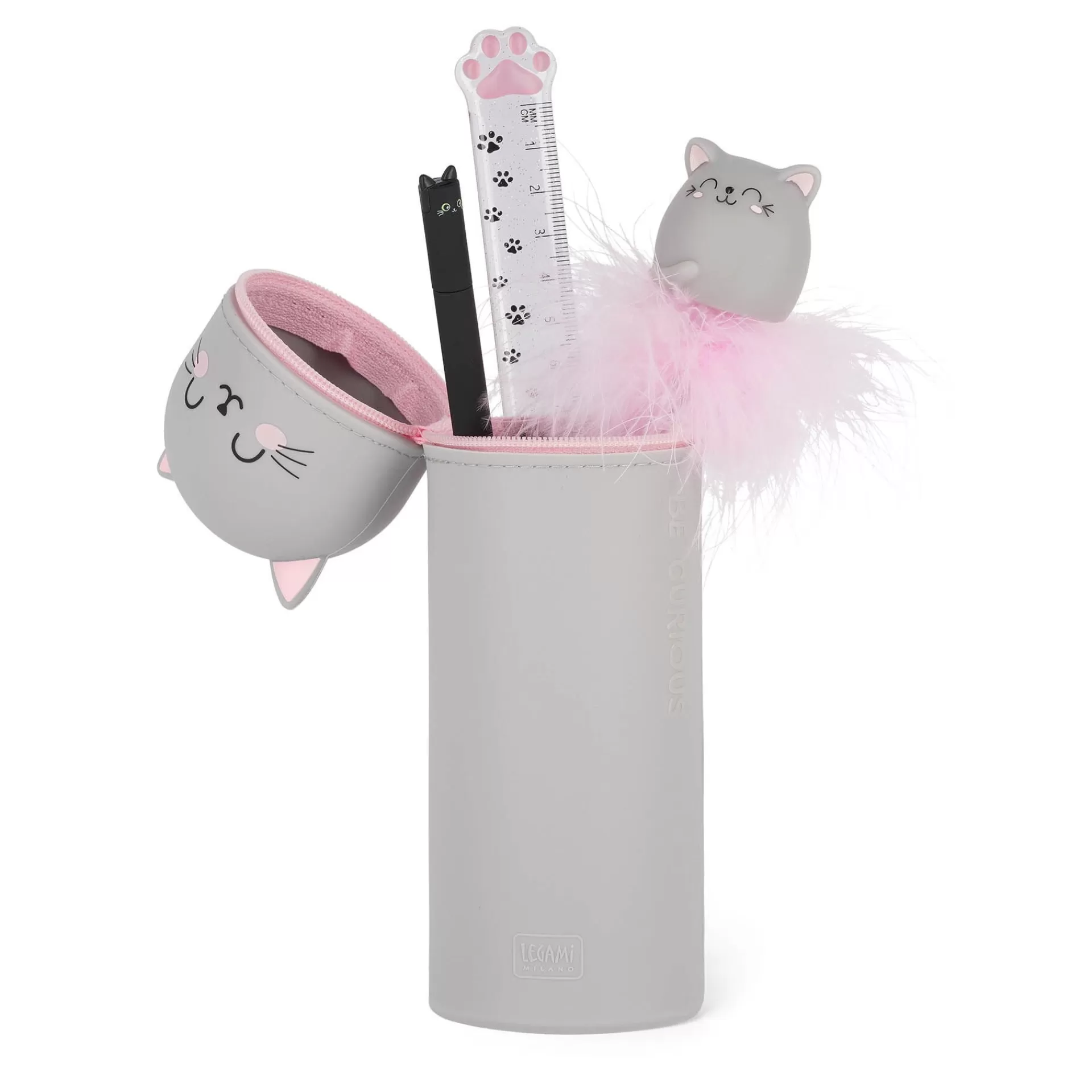 Legami Milano Federmäppchen^2-in-1-Federmäppchen aus Silikon - Kawaii