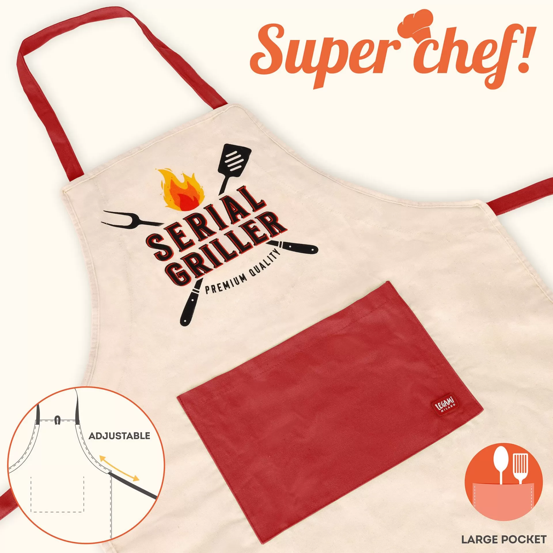 Legami Milano Schürzen^Küchenschürze - Super Chef