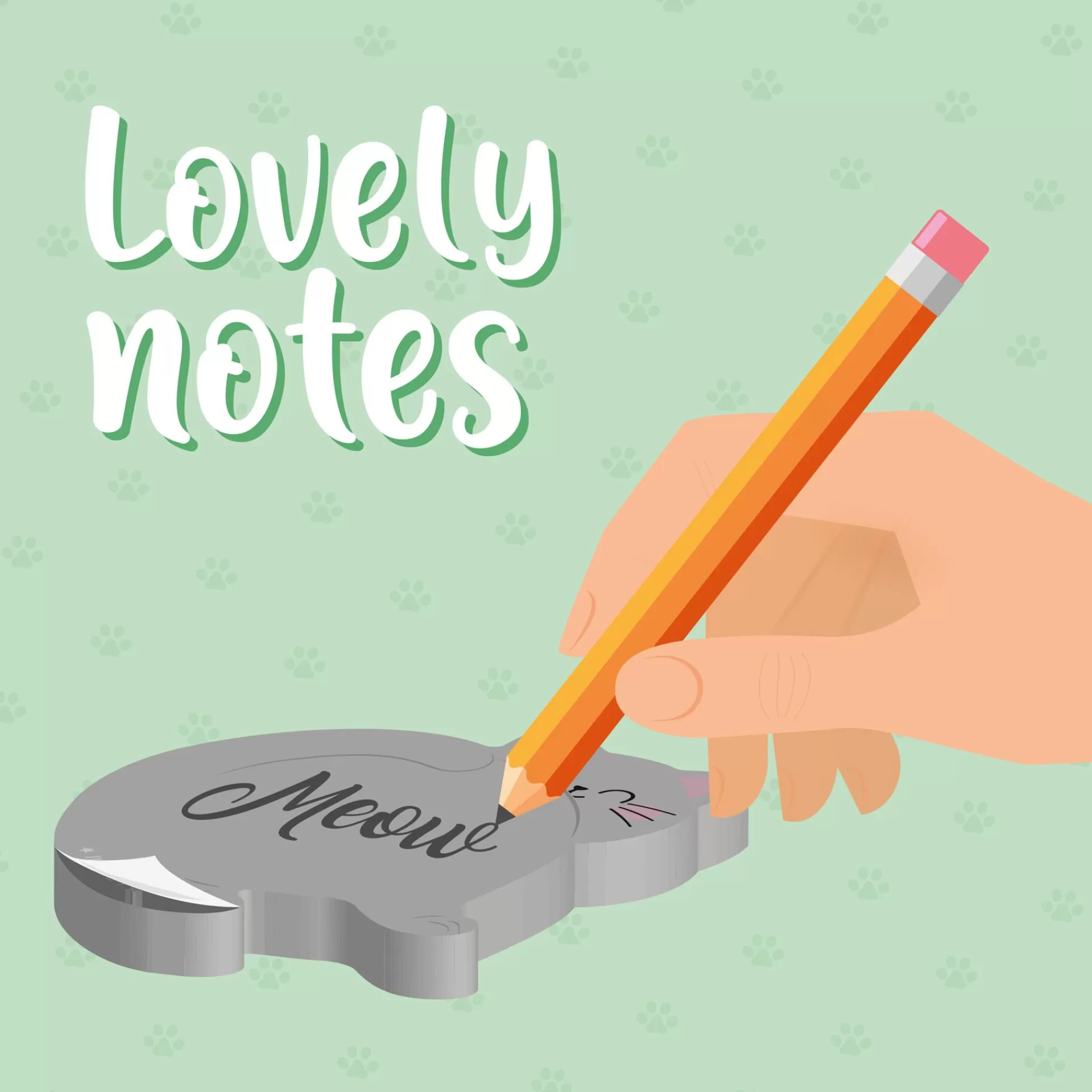 Legami Milano Notizblöcke Und Klebezettel^Klebezettel-Notizblock - Lovely Notes