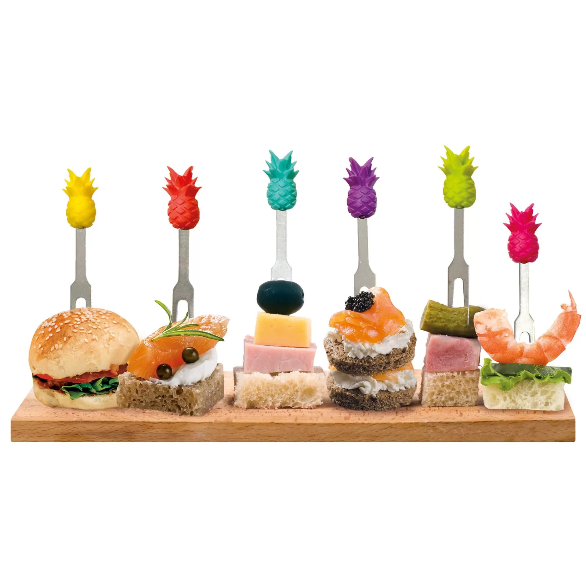 Legami Milano Weitere Küchen-Accessoires | Cocktail Hour^6 kleine Aperitif-Gabeln im Set