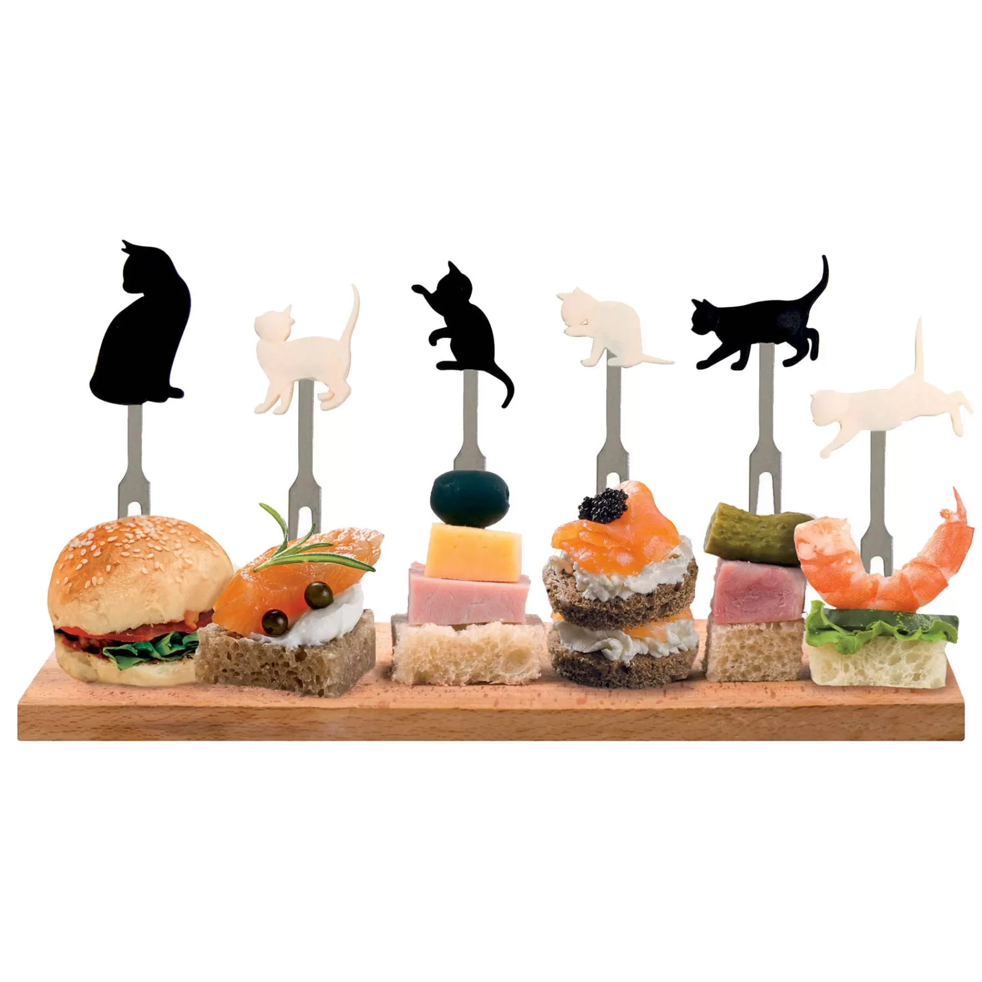 Legami Milano Weitere Küchen-Accessoires | Cocktail Hour^6 kleine Aperitif-Gabeln im Set