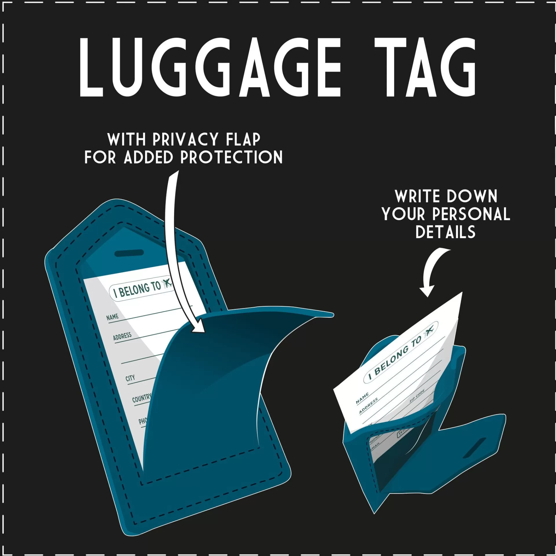Legami Milano Reise-Accessoires^Kofferetikett - Luggage Tag