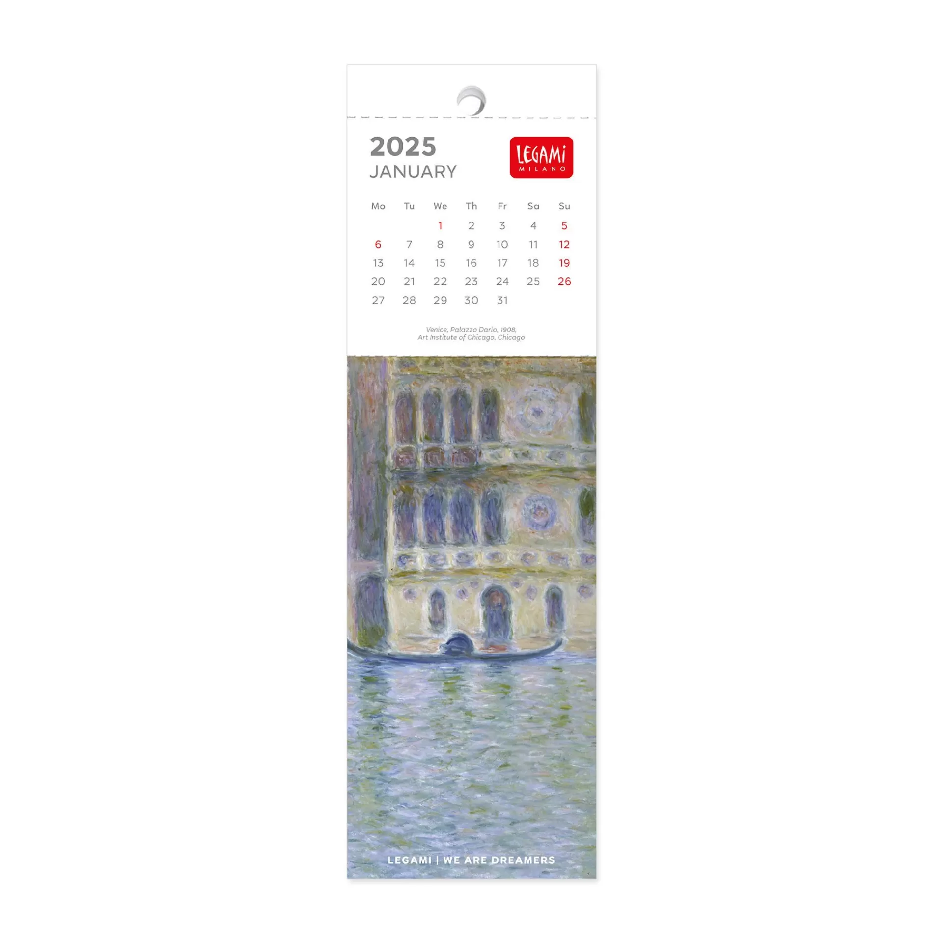 Legami Milano Lesezeichen-Kalender^Lesezeichen-Kalender 2025 - 5,5 x 18 cm