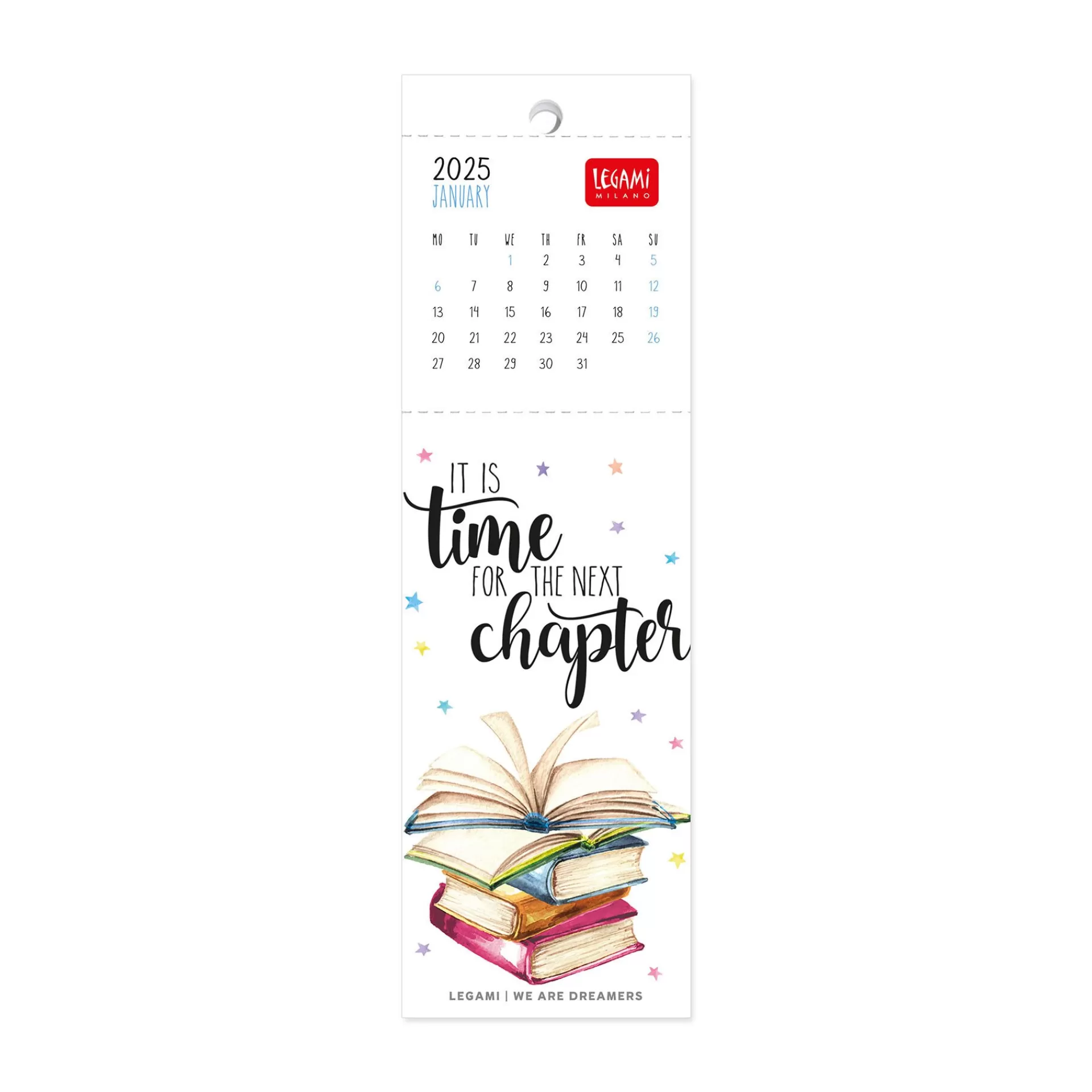 Legami Milano Lesezeichen-Kalender^Lesezeichen-Kalender 2025 - 5,5 x 18 cm