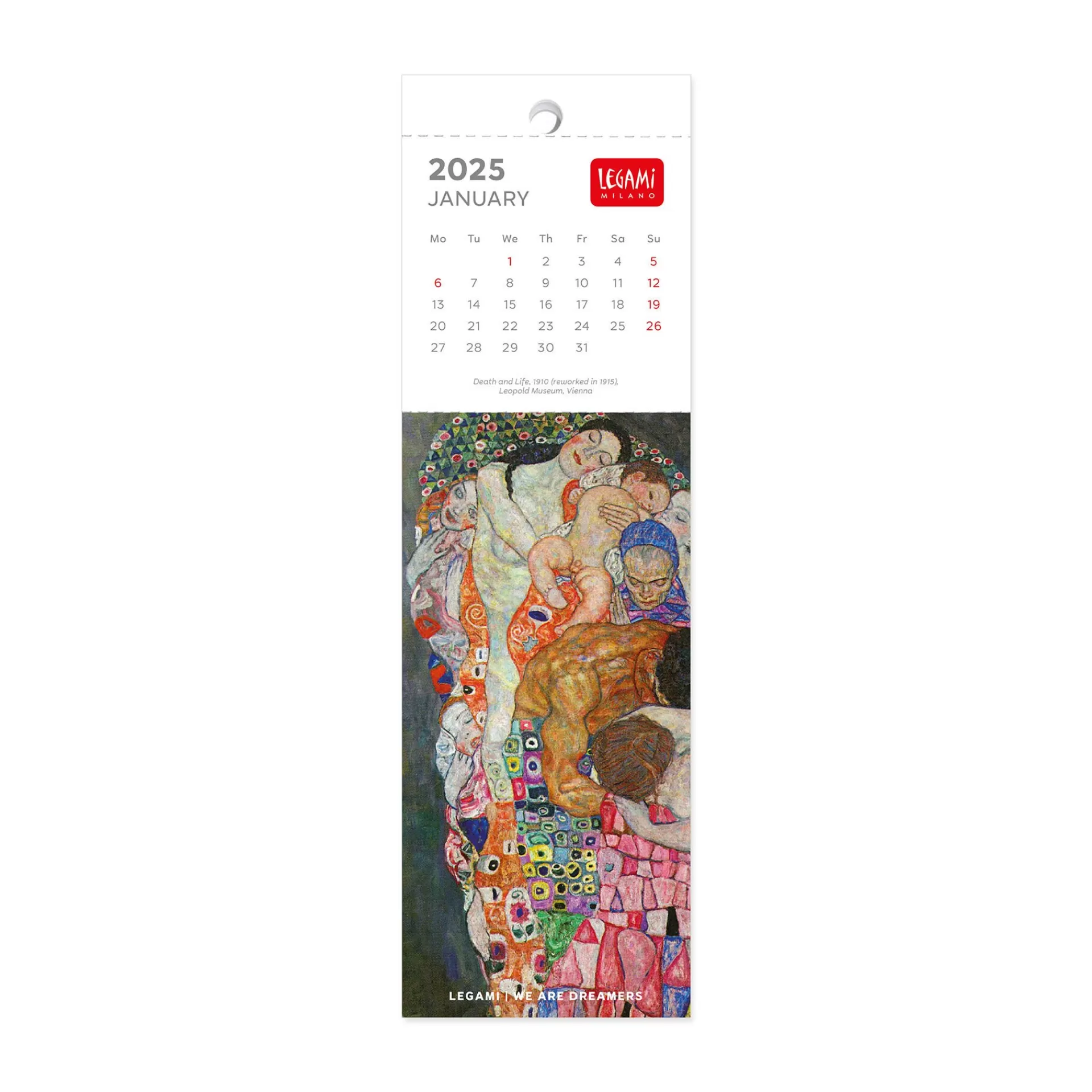 Legami Milano Lesezeichen-Kalender^Lesezeichen-Kalender 2025 - 5,5 x 18 cm