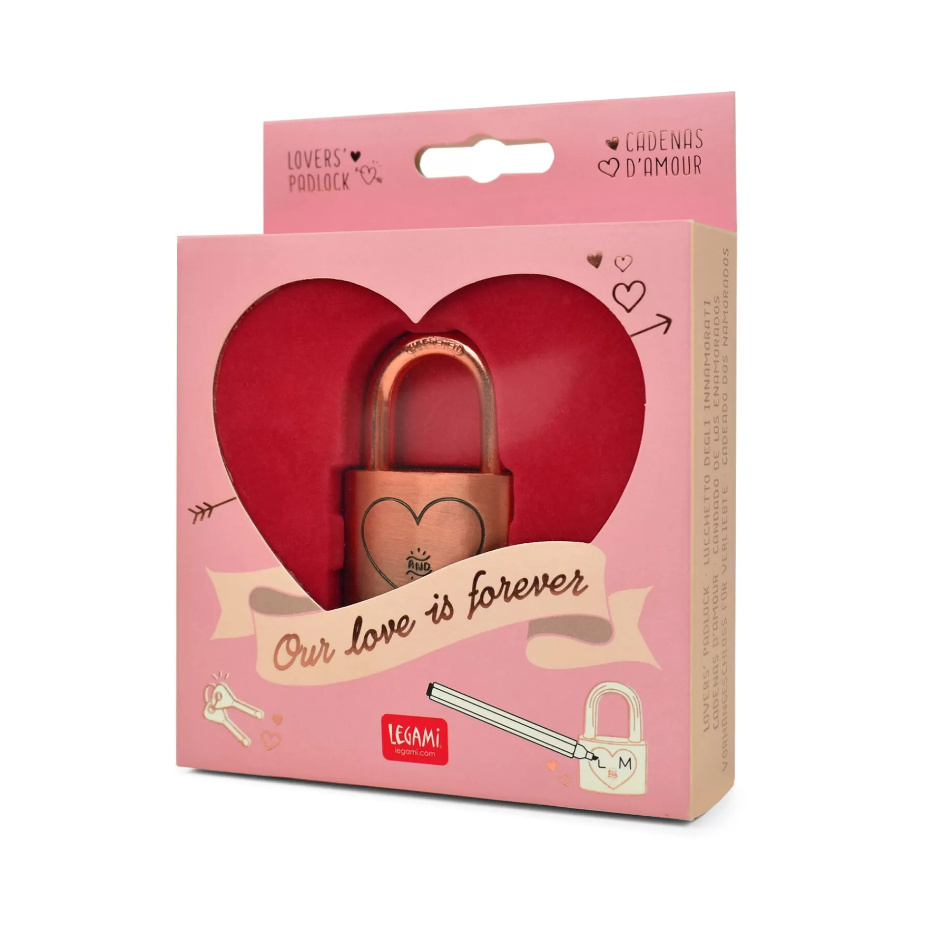 Legami Milano Spiele^Liebesschloss - Our Love Is Forever