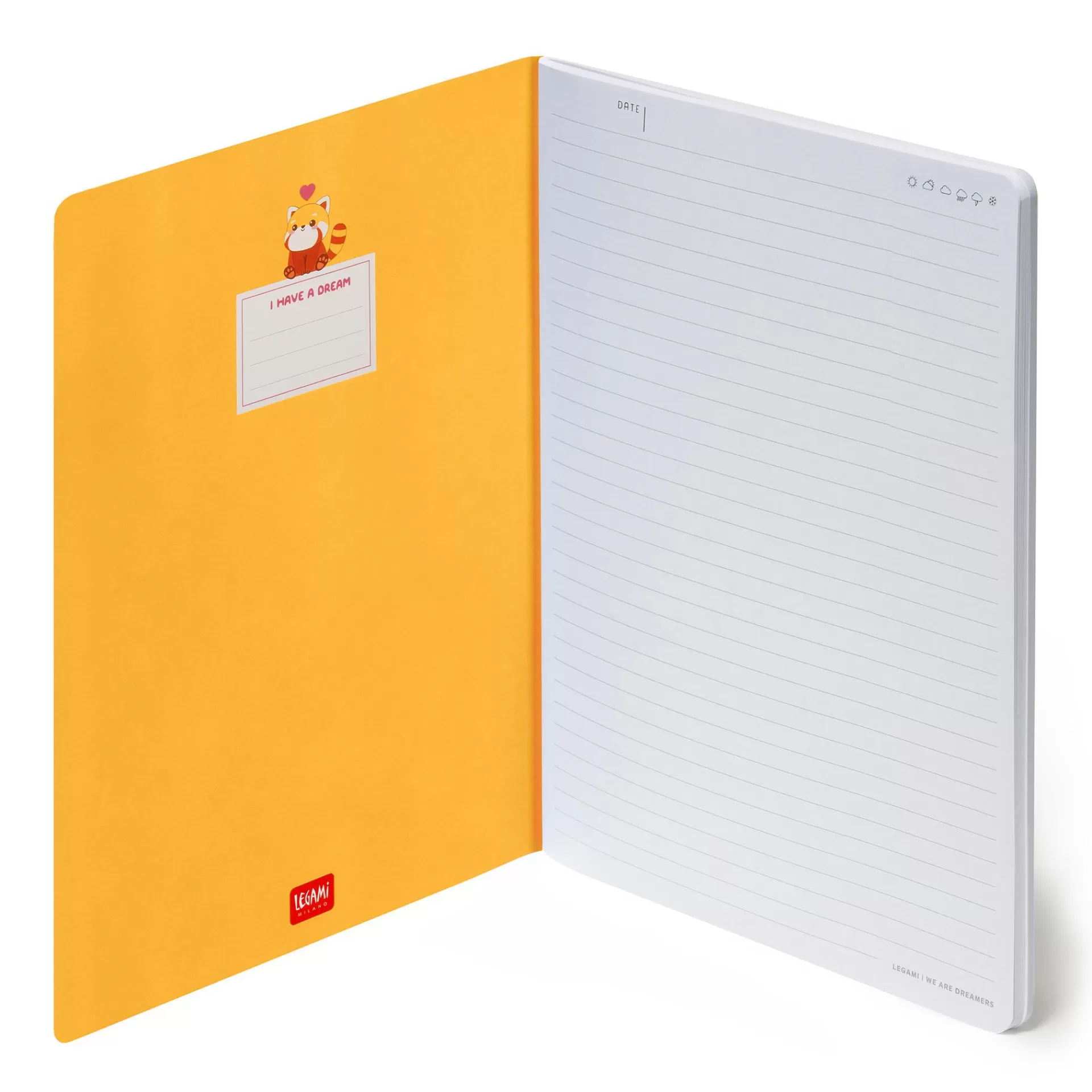 Legami Milano Linierte Hefte^Liniertes Notizbuch - Large - B5-Format