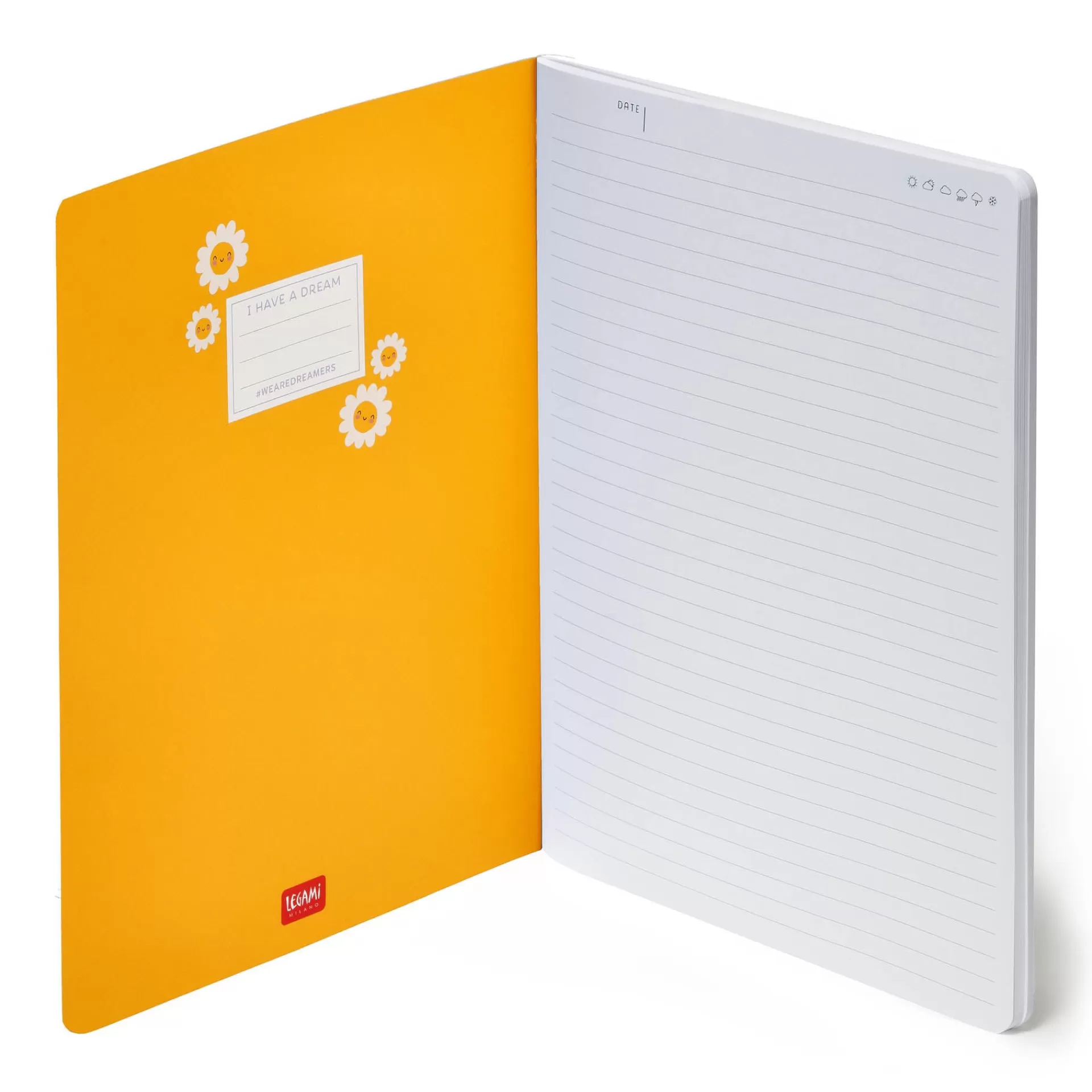 Legami Milano Linierte Hefte^Liniertes Notizbuch - Large - B5-Format