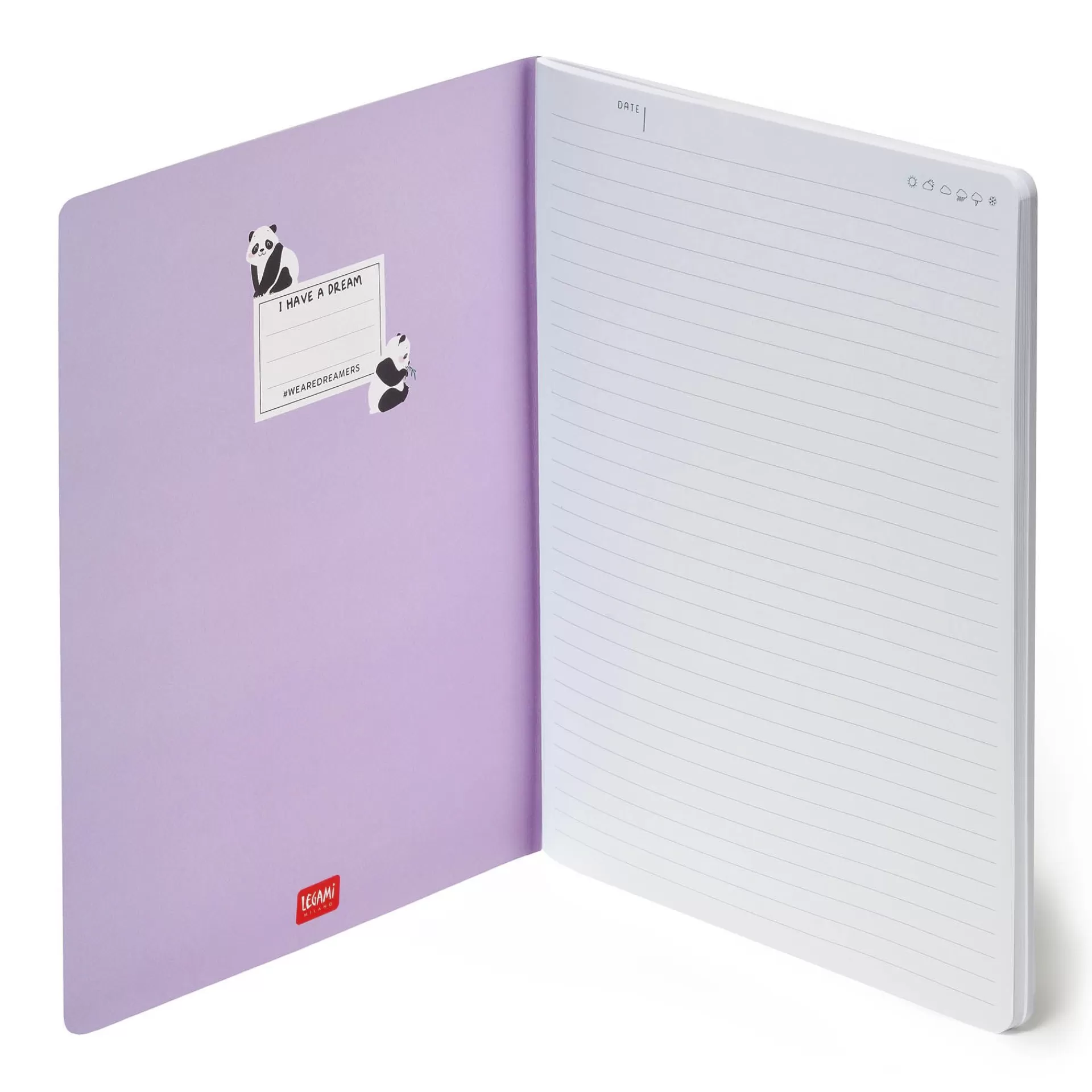 Legami Milano Linierte Hefte^Liniertes Notizbuch - Large - B5-Format
