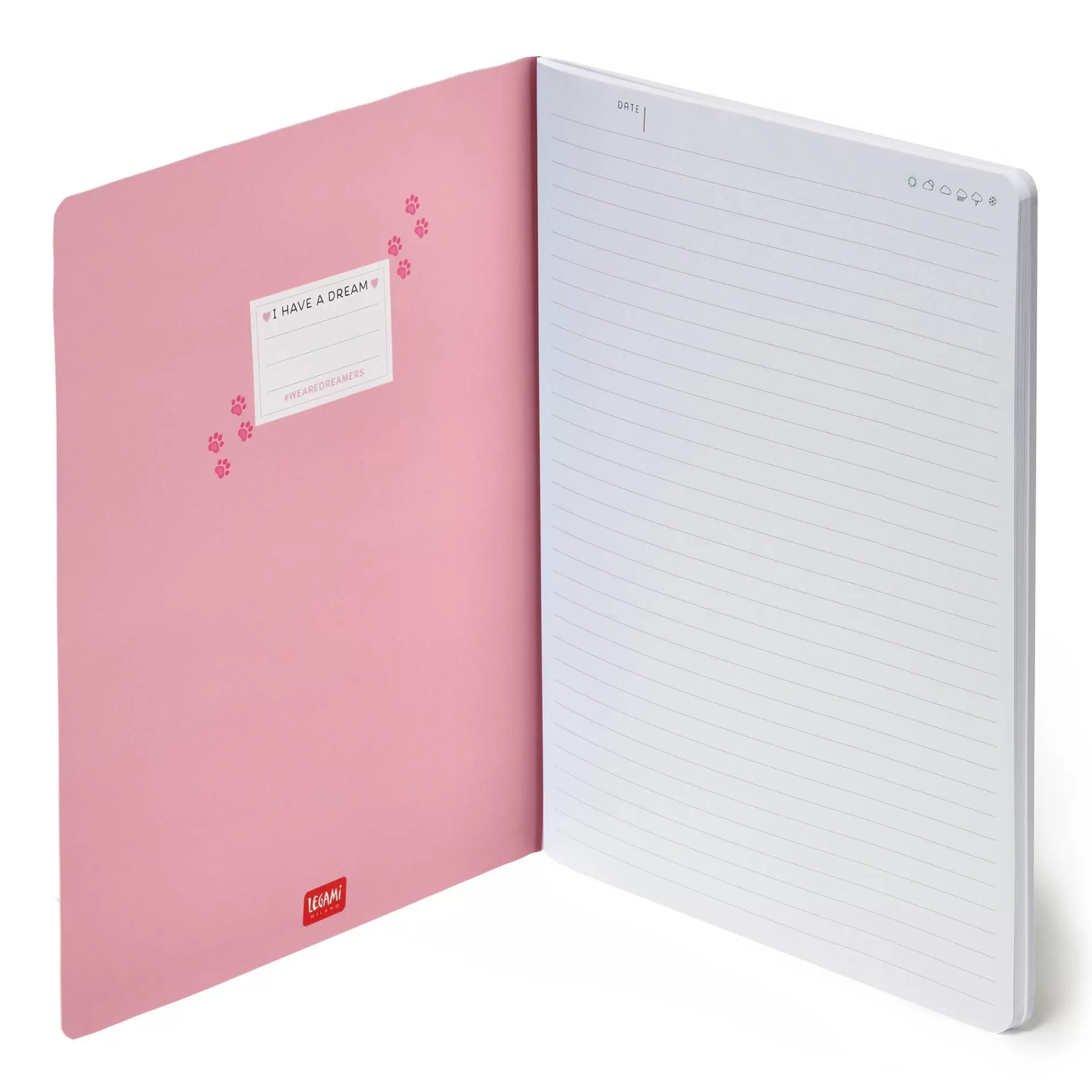 Legami Milano Linierte Hefte^Liniertes Notizbuch - Large - B5-Format