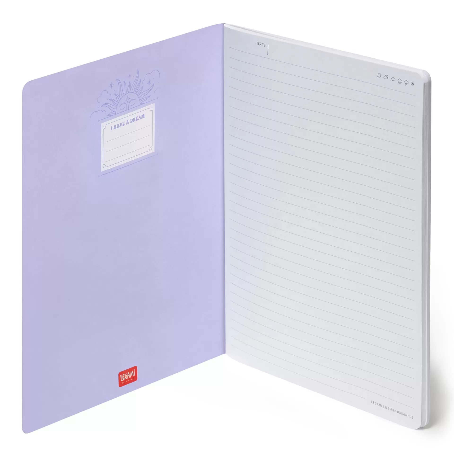Legami Milano Linierte Hefte^Liniertes Notizbuch - Large - B5-Format