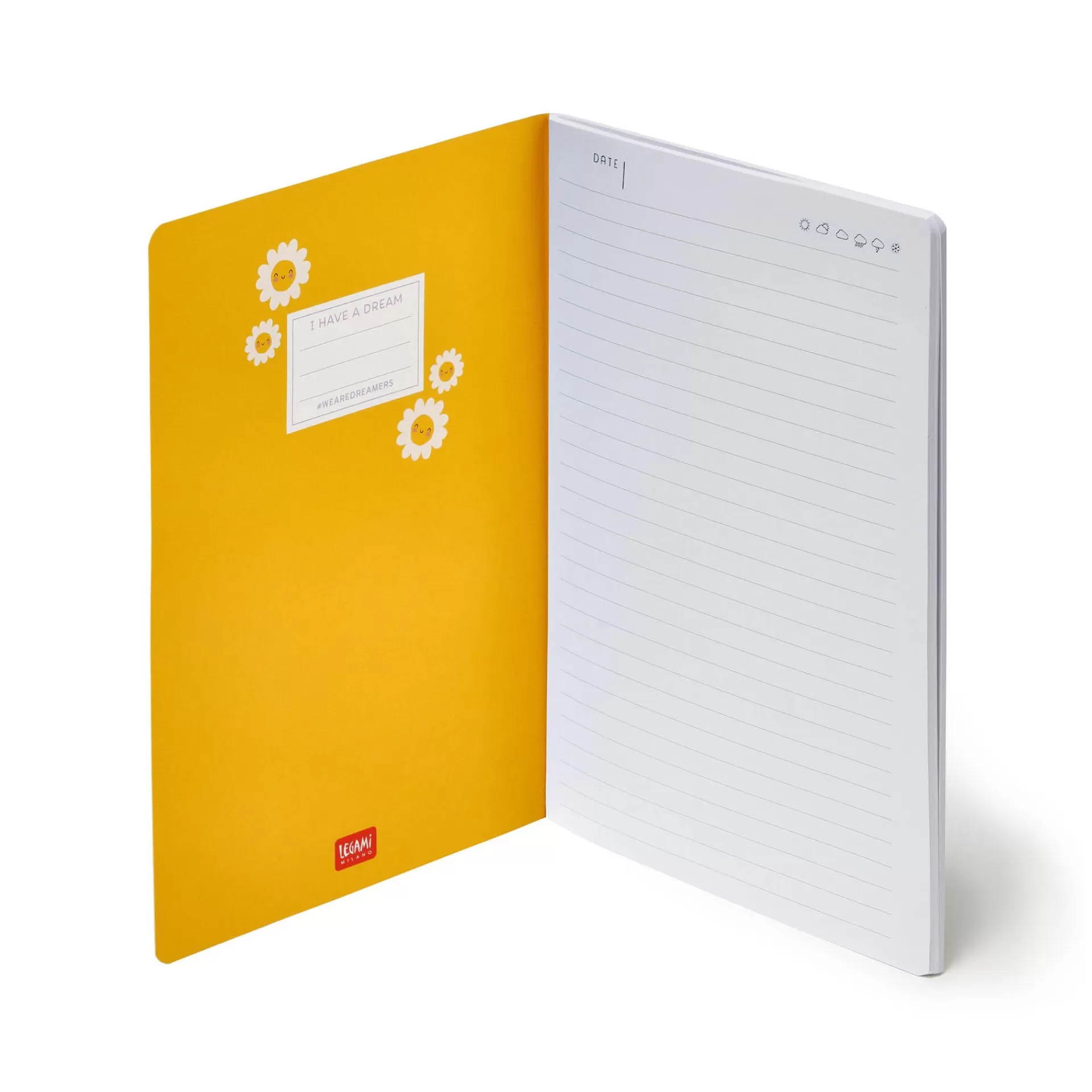 Legami Milano Linierte Hefte^Liniertes Notizbuch - Medium - A5-Format