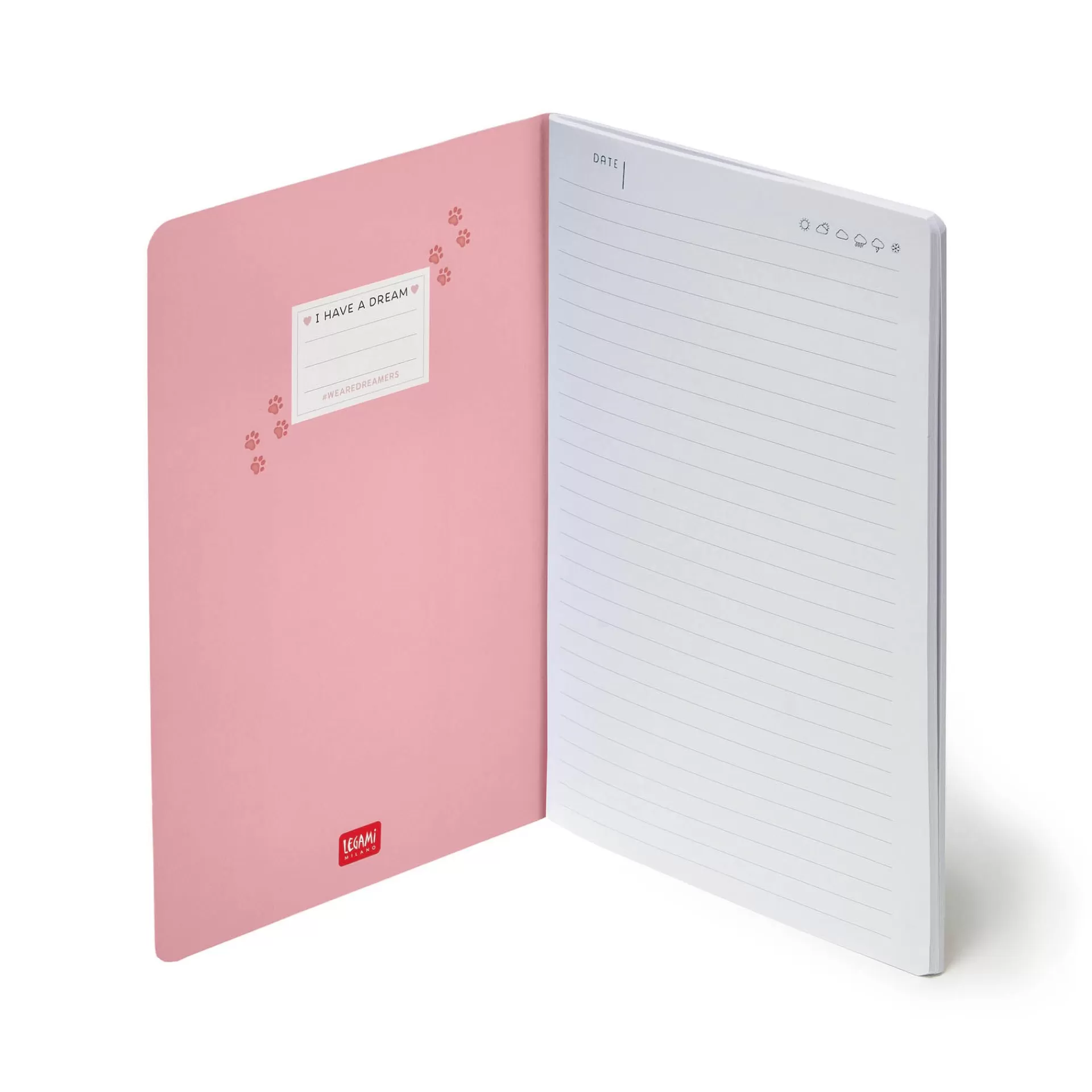 Legami Milano Linierte Hefte^Liniertes Notizbuch - Medium - A5-Format
