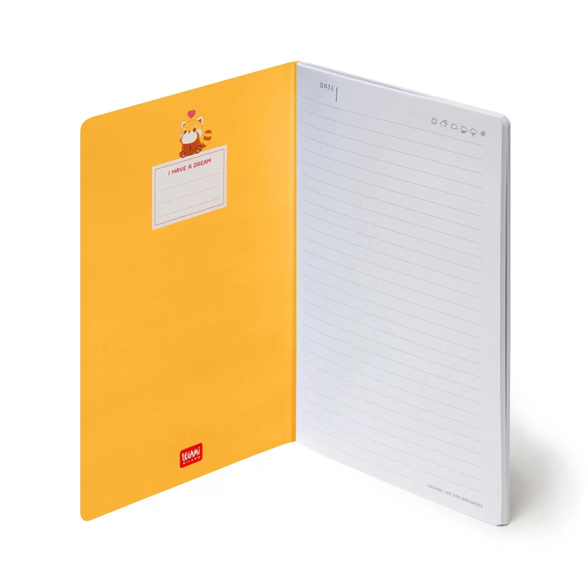 Legami Milano Linierte Hefte^Liniertes Notizbuch - Medium - A5-Format