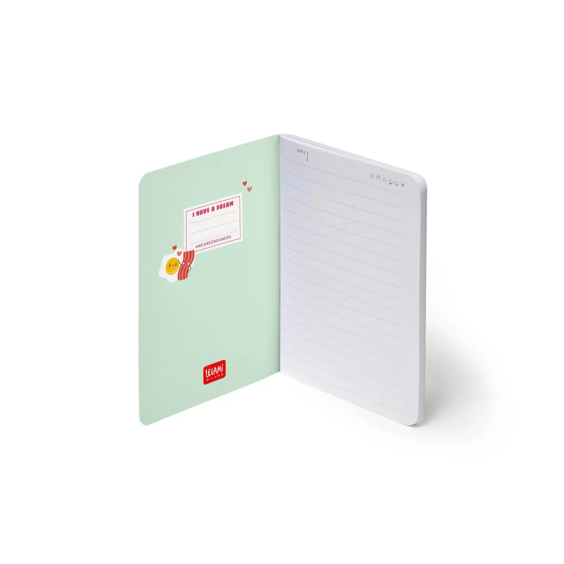 Legami Milano Linierte Hefte^Liniertes Notizbuch - Small - A6-Format