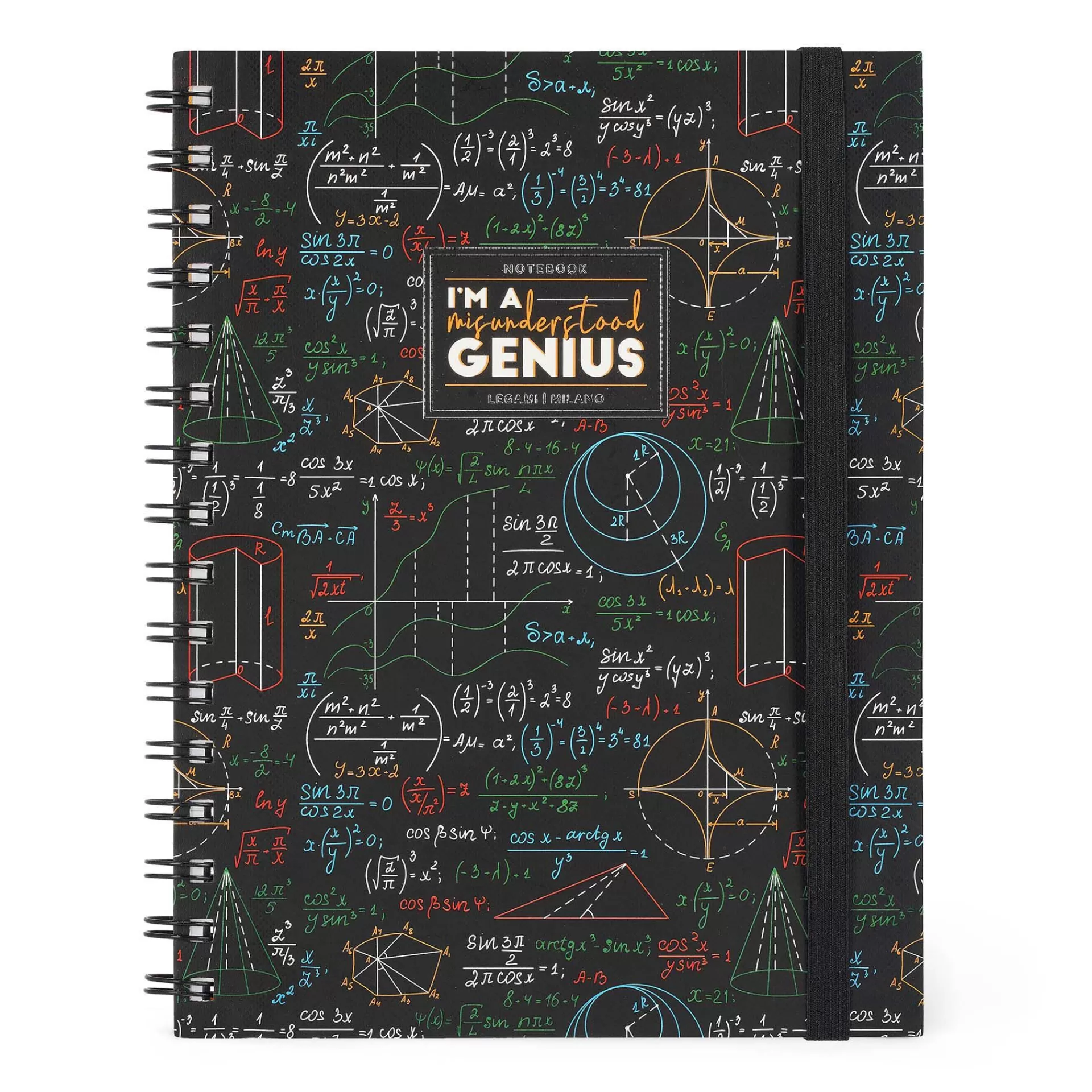 Legami Milano Linierte Hefte^Liniertes Notizbuch -Large - Spiralbindung - A5-Format