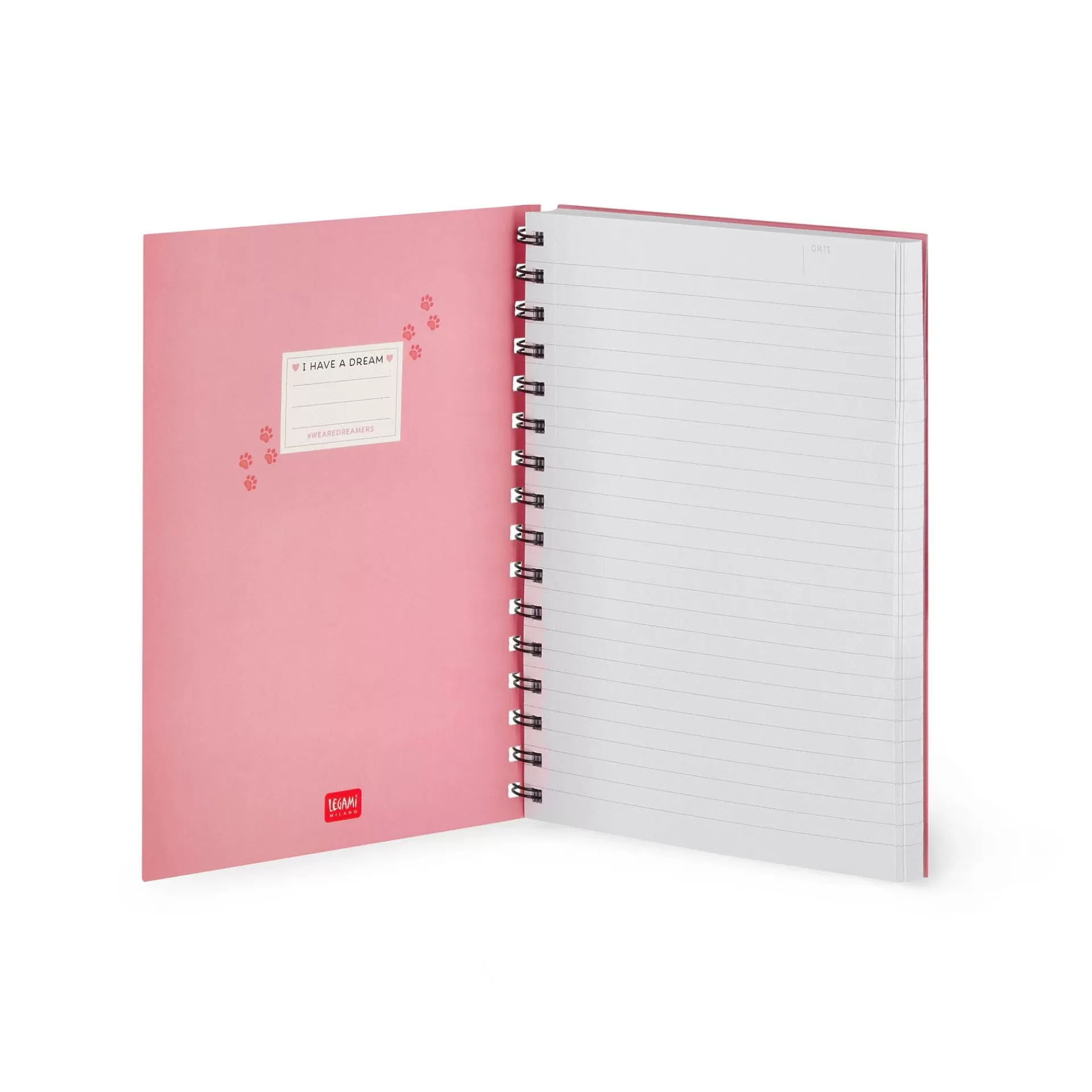 Legami Milano Linierte Hefte^Liniertes Notizbuch -Large - Spiralbindung - A5-Format