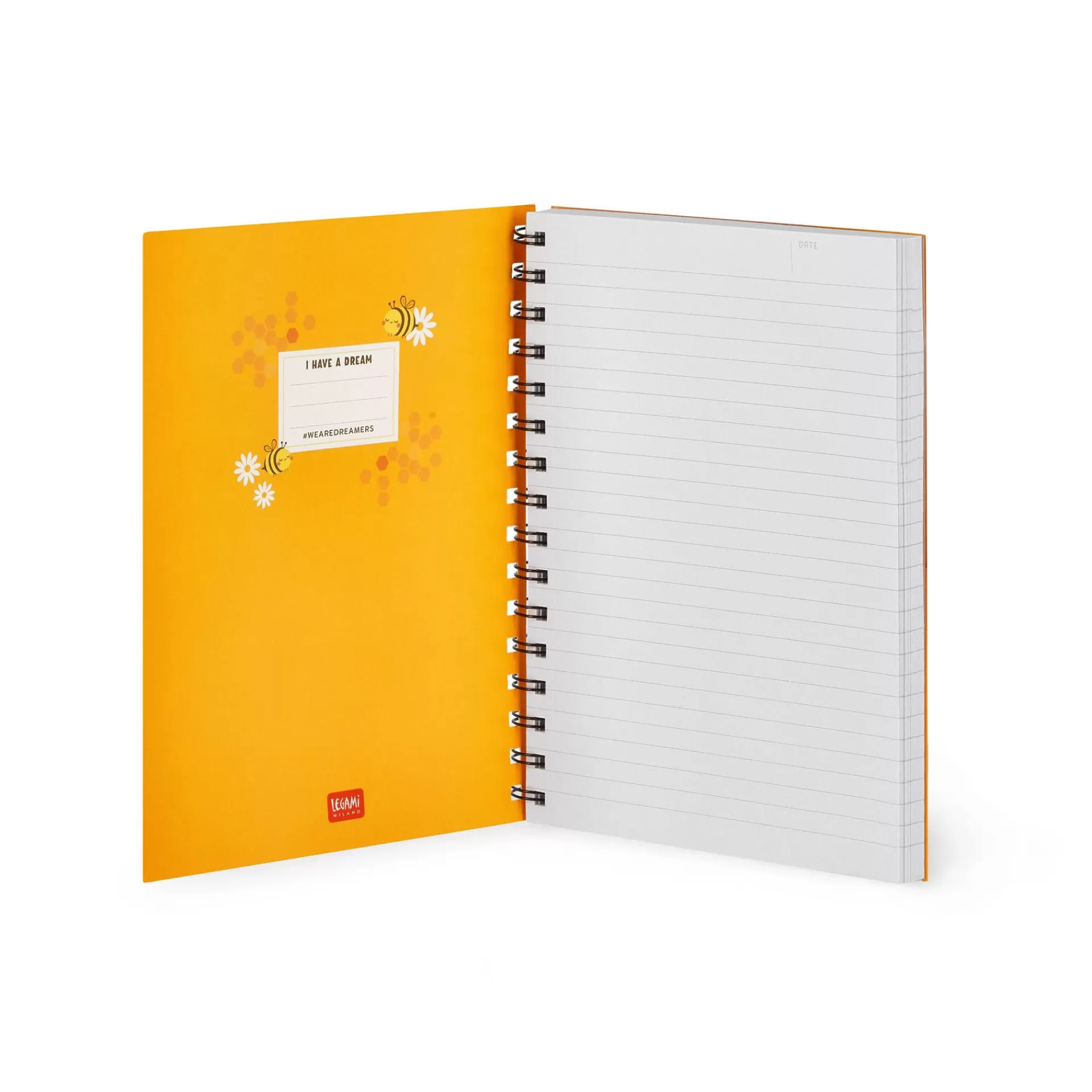 Legami Milano Linierte Hefte^Liniertes Notizbuch -Large - Spiralbindung - A5-Format