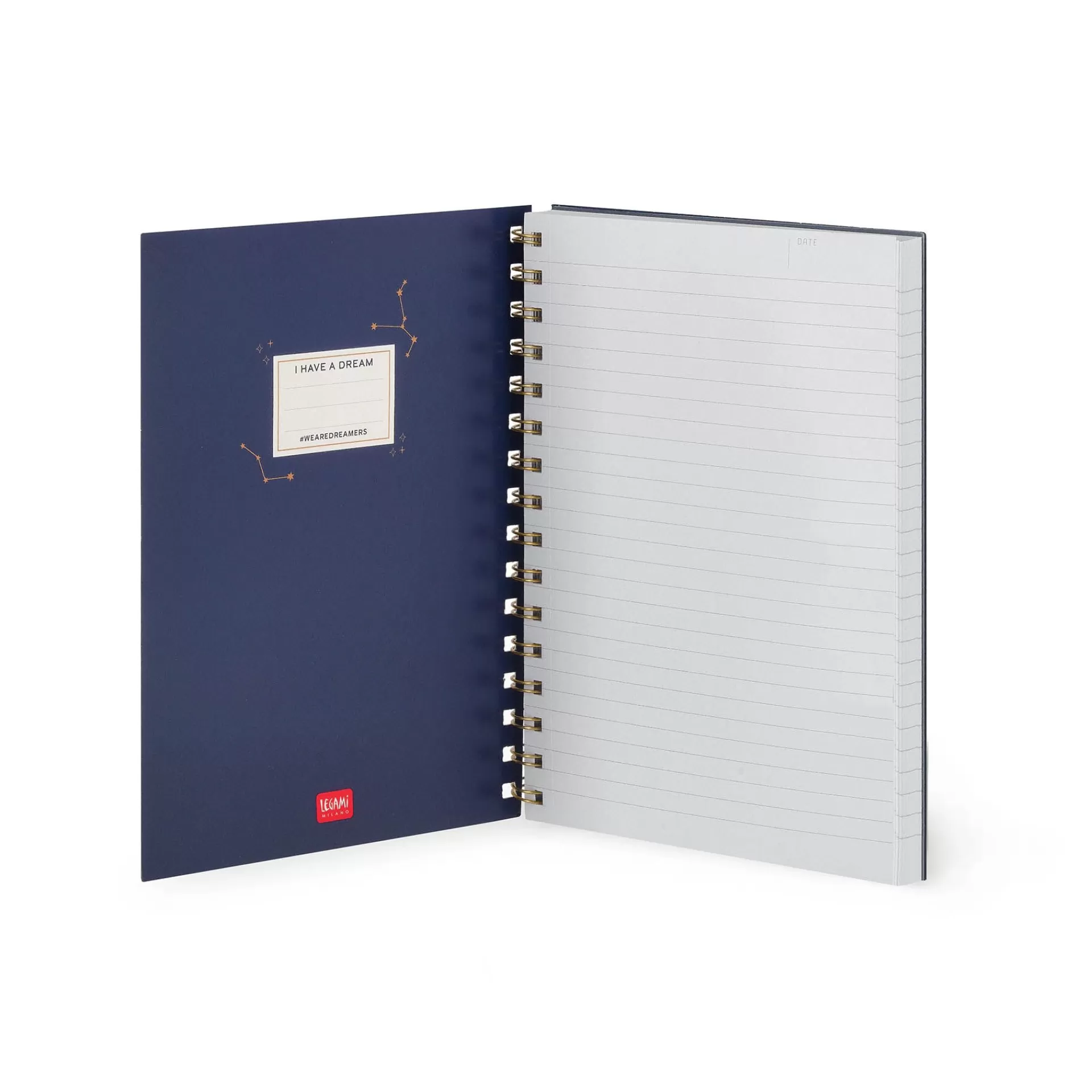 Legami Milano Linierte Hefte^Liniertes Notizbuch -Large - Spiralbindung - A5-Format