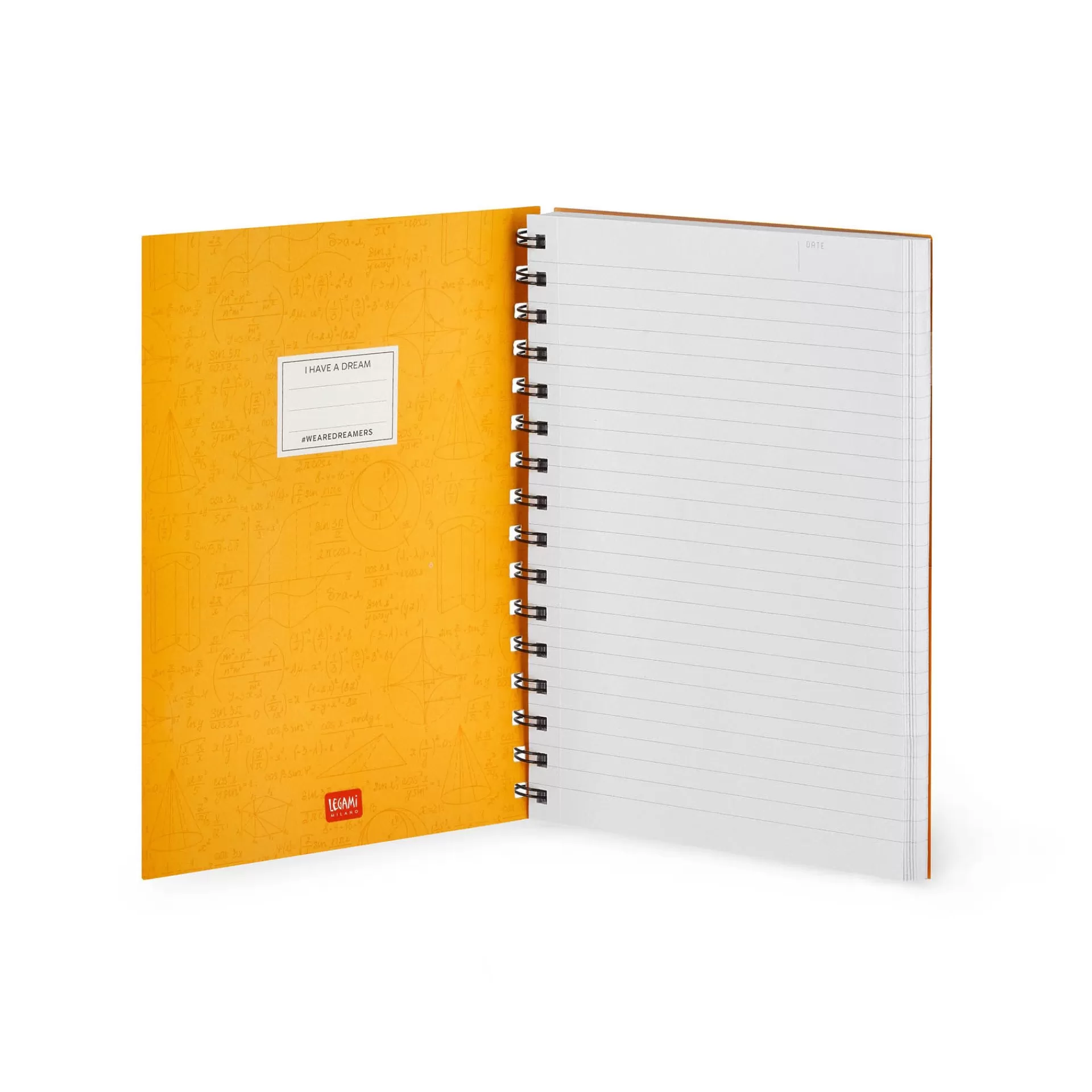 Legami Milano Linierte Hefte^Liniertes Notizbuch -Large - Spiralbindung - A5-Format