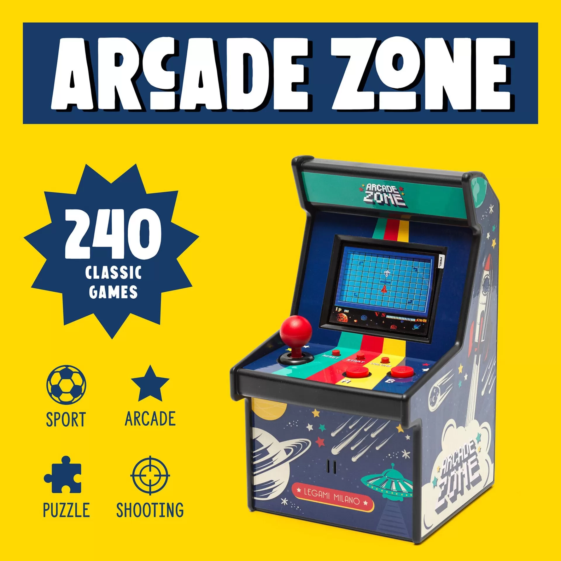 Legami Milano Arcade^Mini-Arcade-Videospiel - Arcade Zone