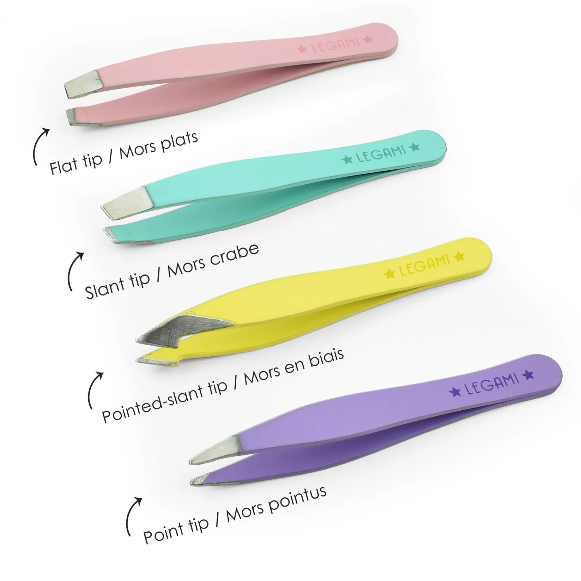 Legami Milano Beauty-Accessoires^4 Mini-Pinzetten im Set - Bye Bye Frida