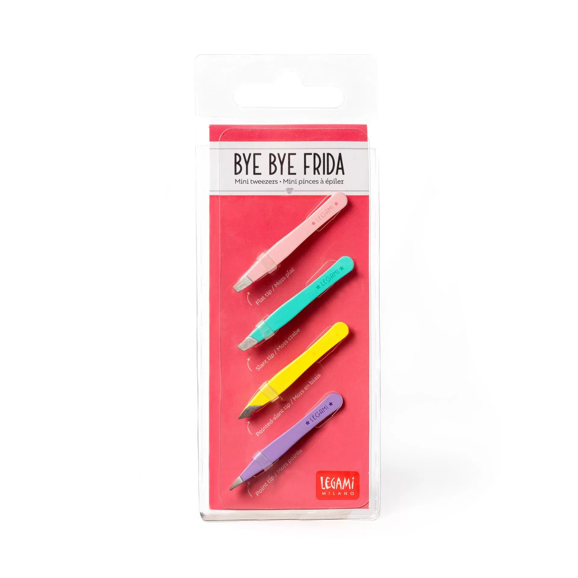 Legami Milano Beauty-Accessoires^4 Mini-Pinzetten im Set - Bye Bye Frida