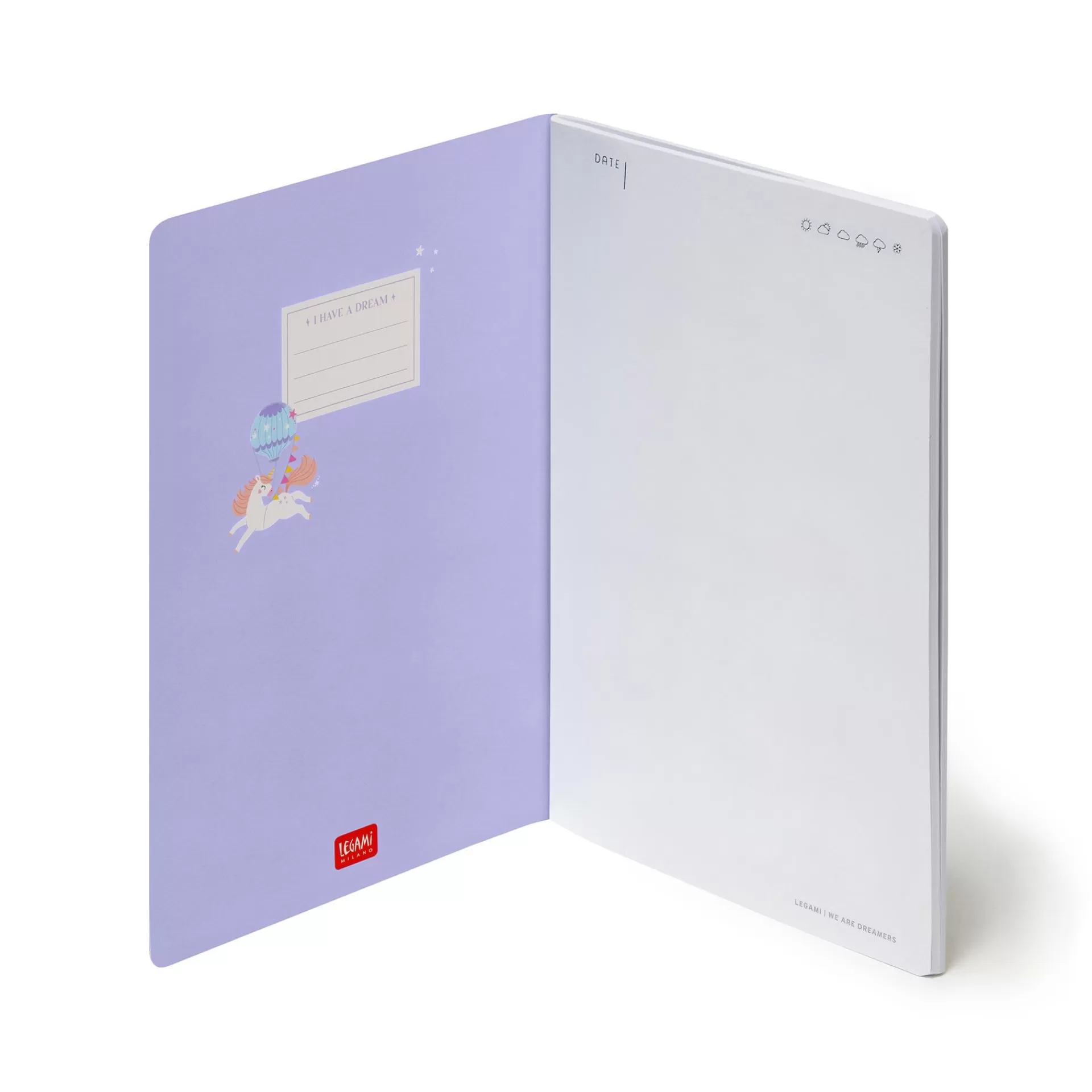 Legami Milano Blanko-Hefte^Notizbuch - Blankopapier - Medium - A5-Format