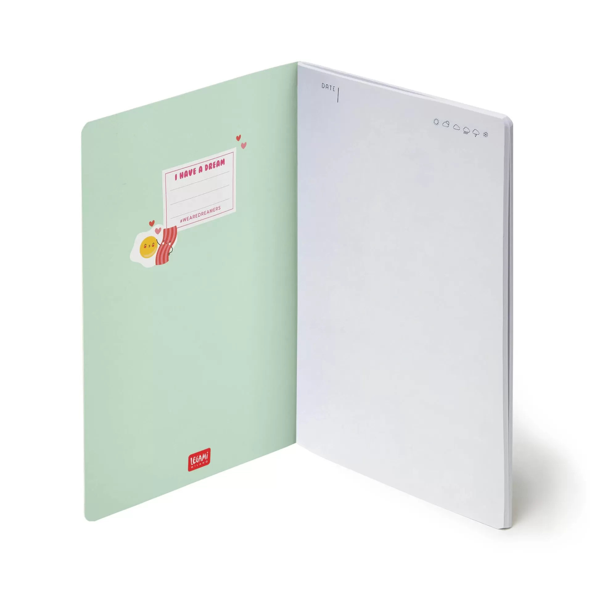 Legami Milano Blanko-Hefte^Notizbuch - Blankopapier - Medium - A5-Format
