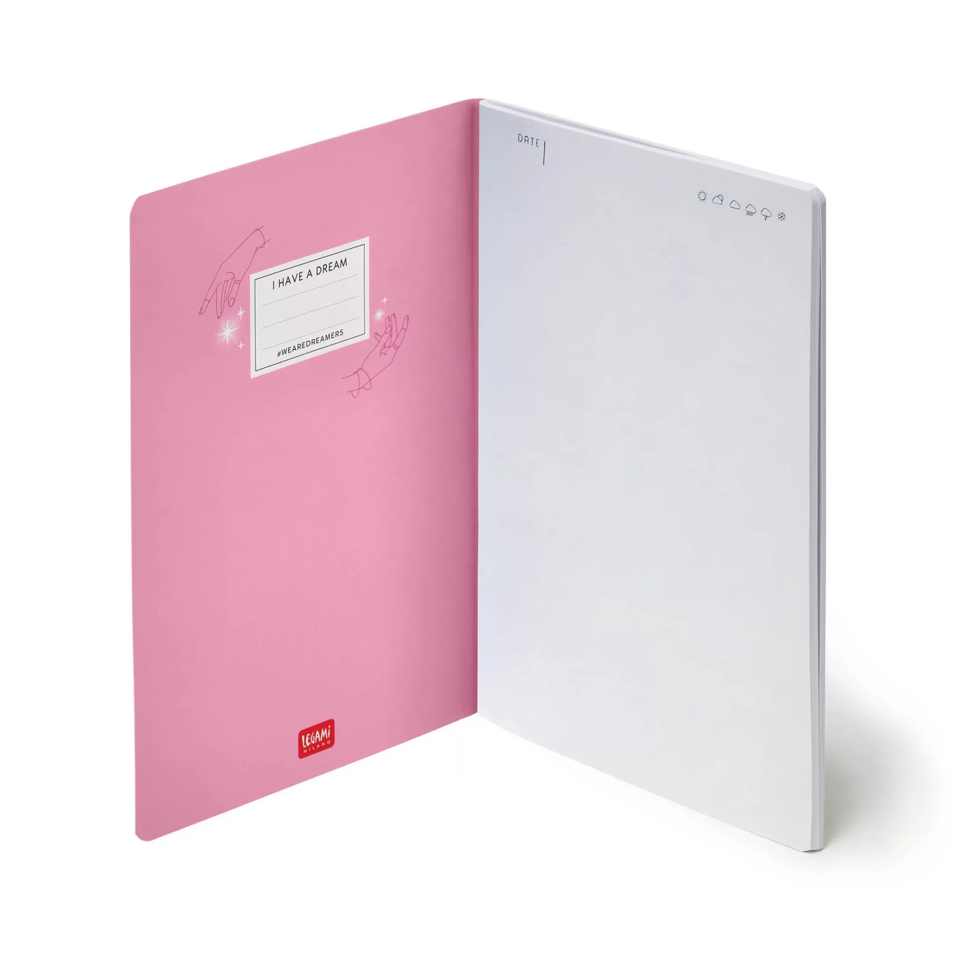 Legami Milano Blanko-Hefte^Notizbuch - Blankopapier - Medium - A5-Format