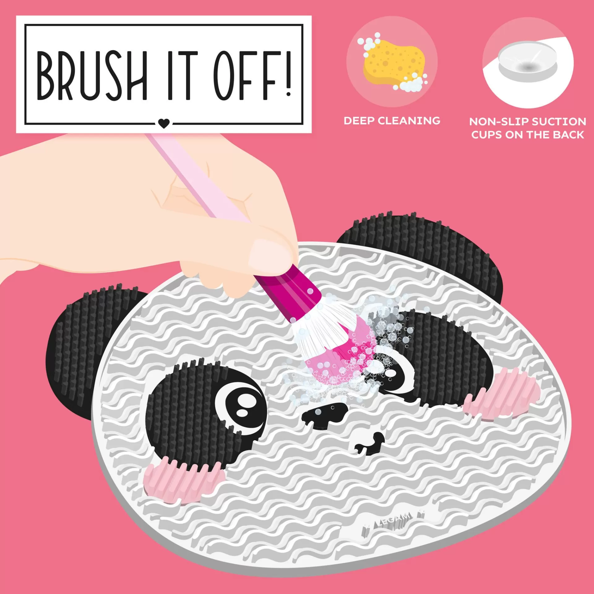 Legami Milano Gesicht Und Körper^Reinigungspad für Make-up-Pinsel - Brush it Off!