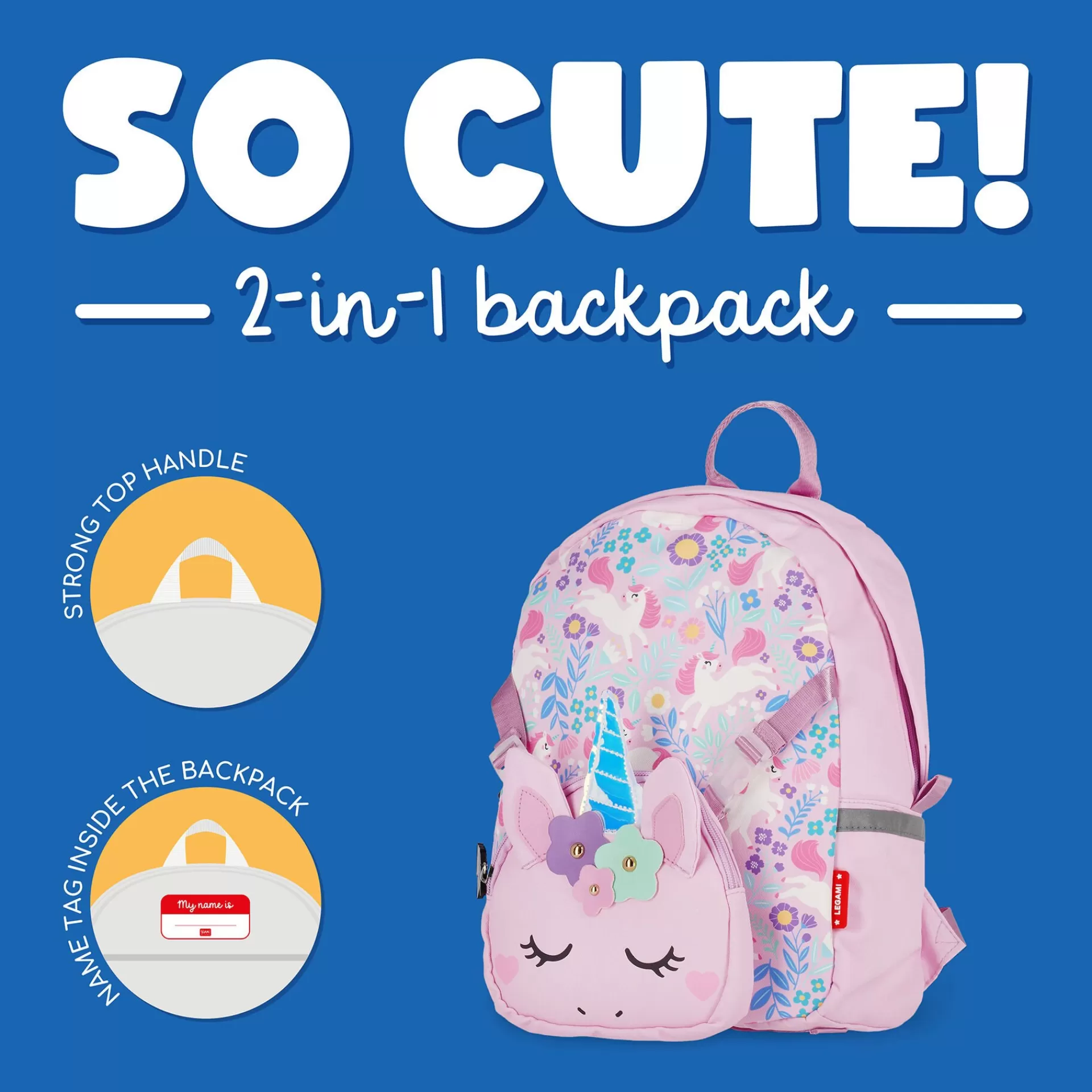 Legami Milano Rucksäcke | Taschen^Rucksack mit abnehmbarer Tasche - So Cute!